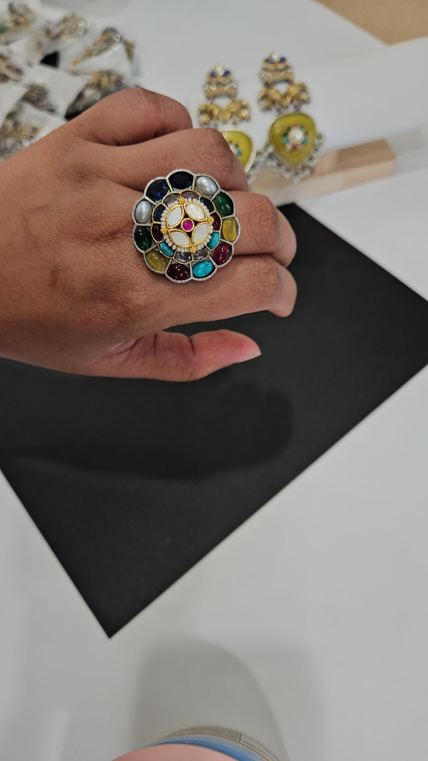 Kranthi silver alike ring