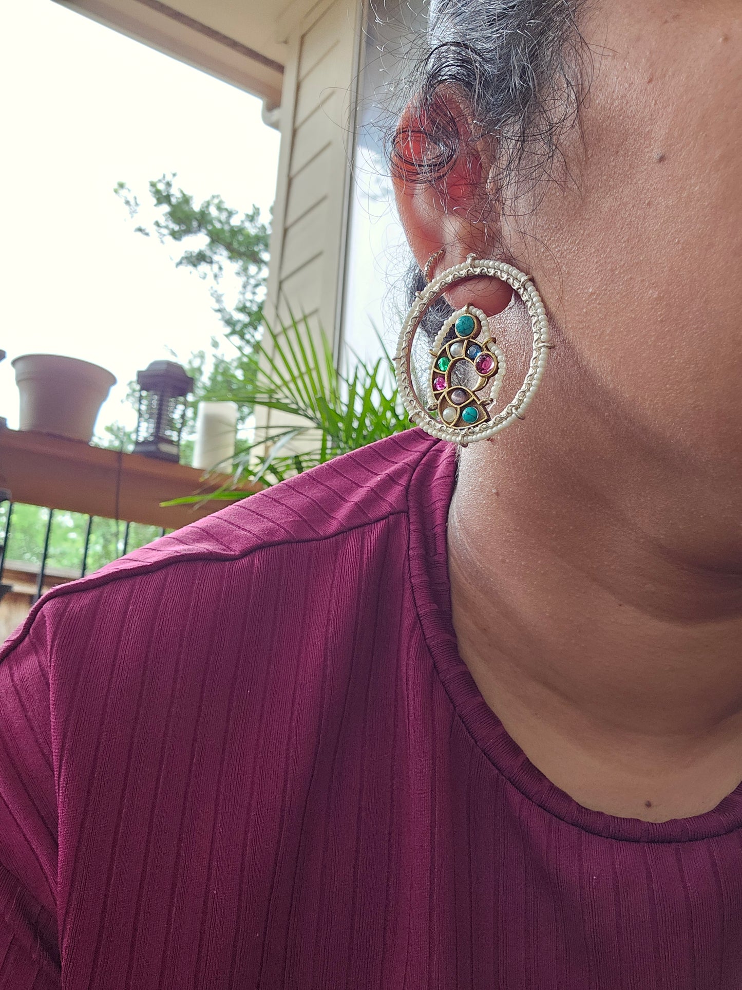 Aastha dualtone earrings