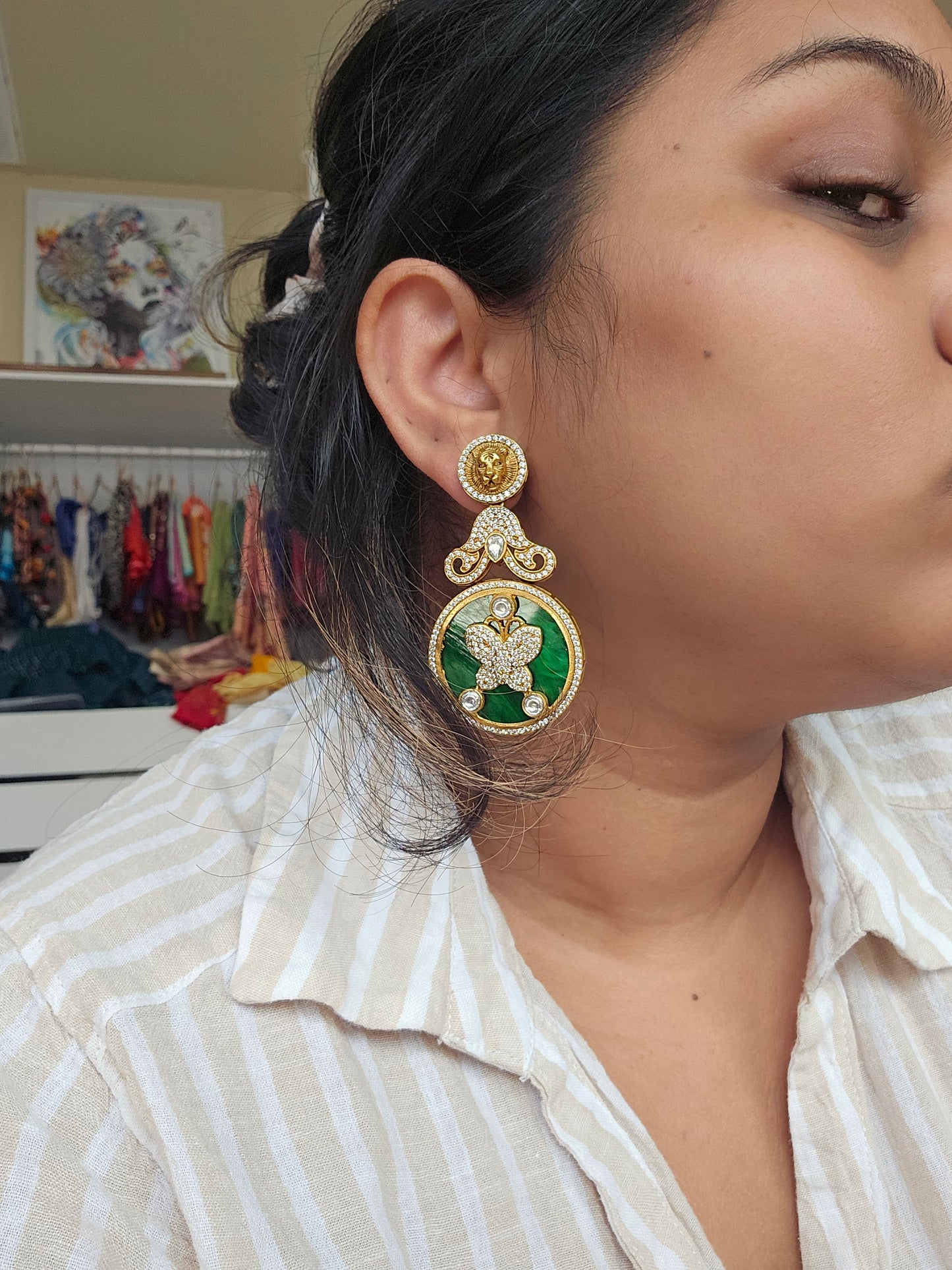 Hasika sabyasachi inspired contemporary earrings