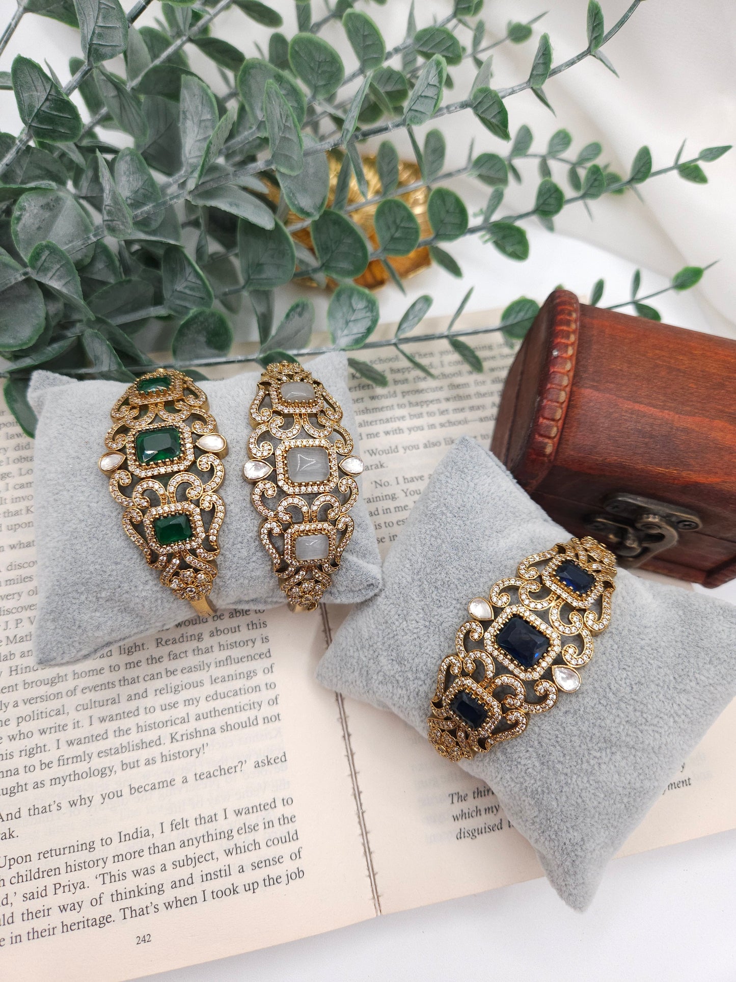 Victorian polki antique bracelets /bangle