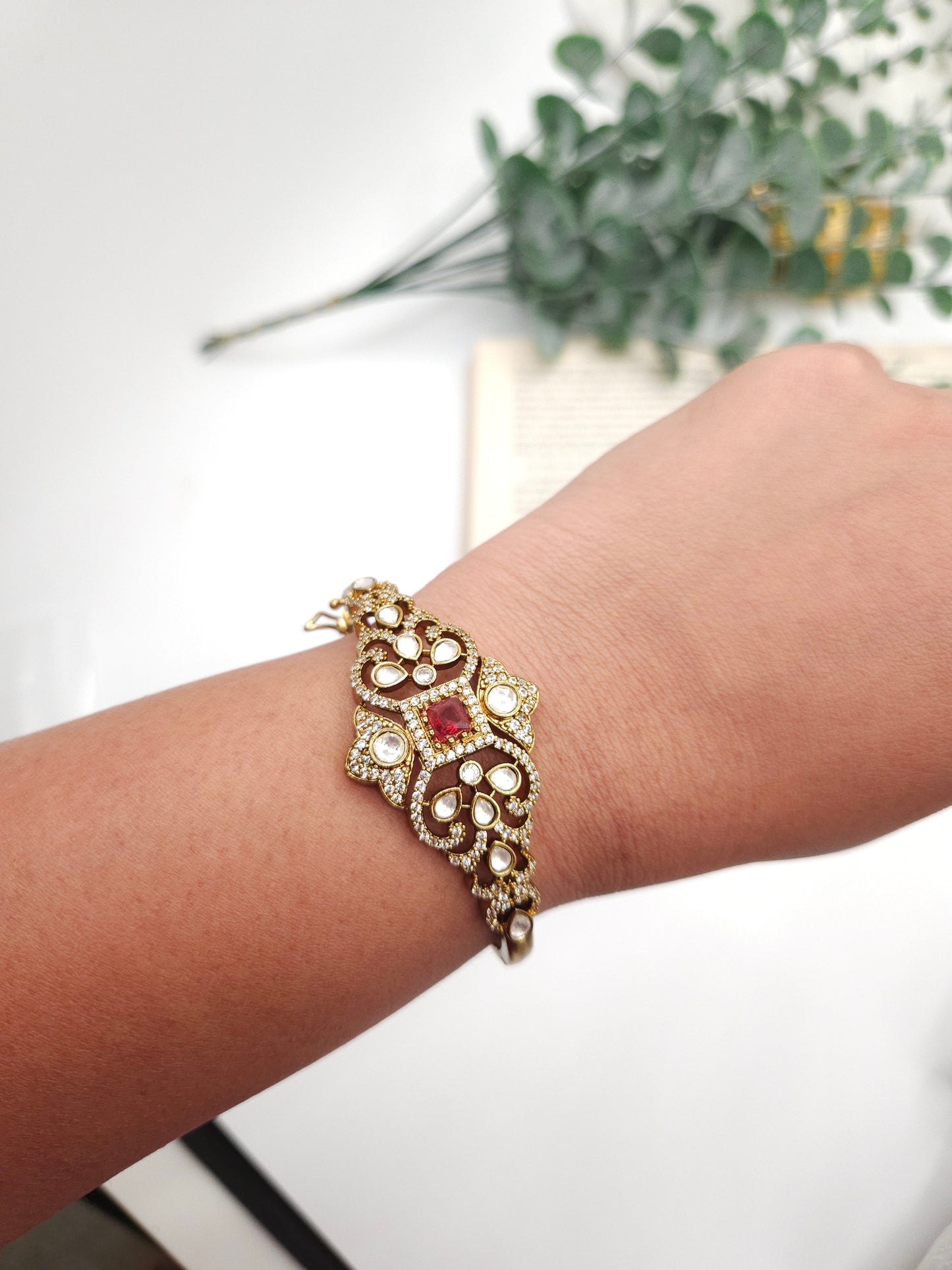 Victorian polki antique bracelets /bangle