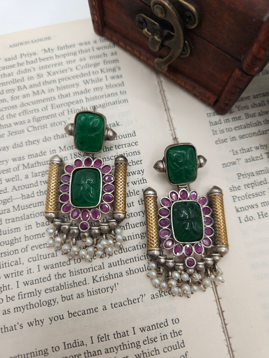 Anthara dualtone earrings