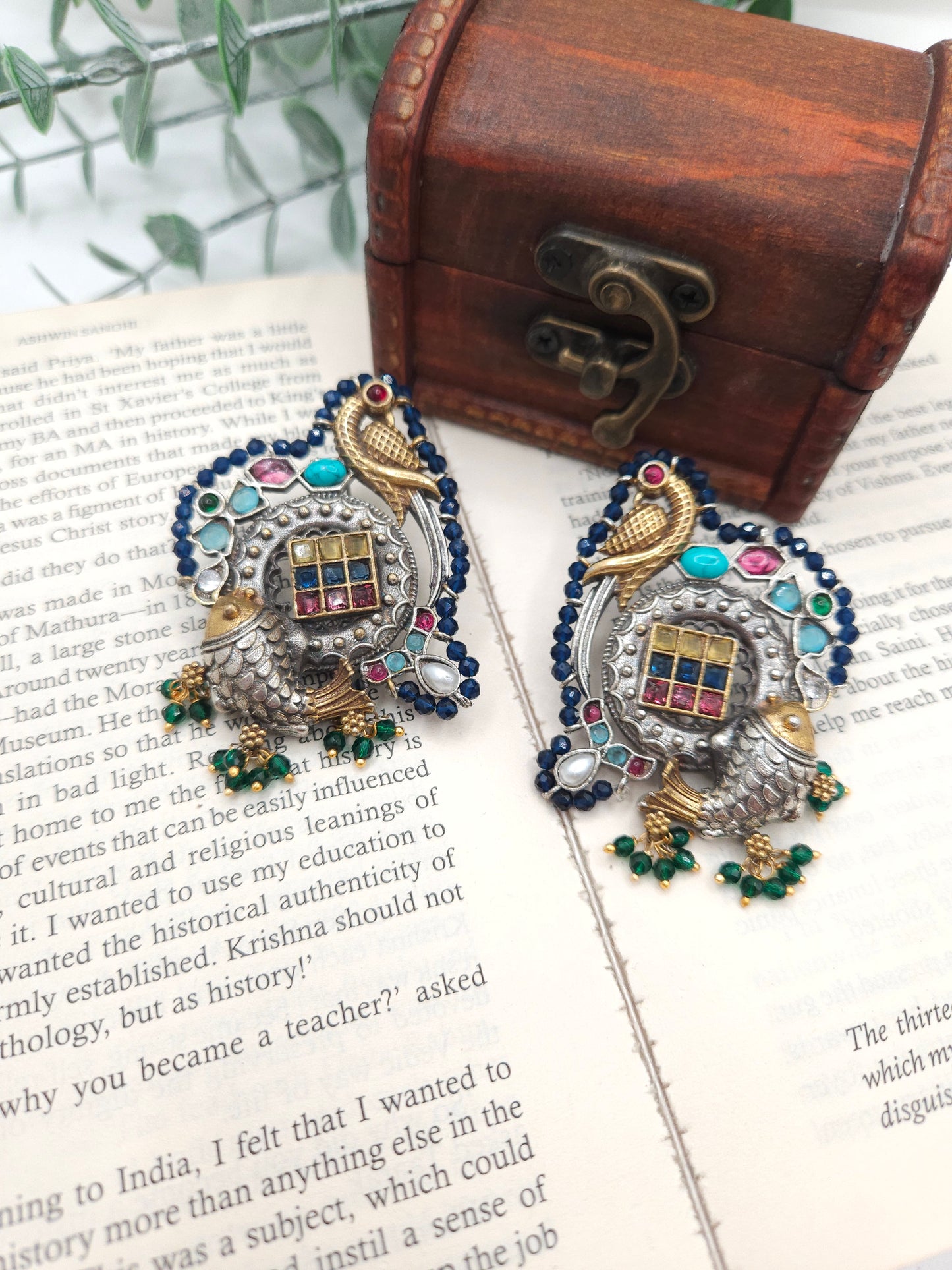 Anthara dualtone earrings