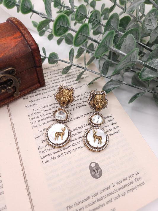 Hasika sabyasachi inspired polki earrings