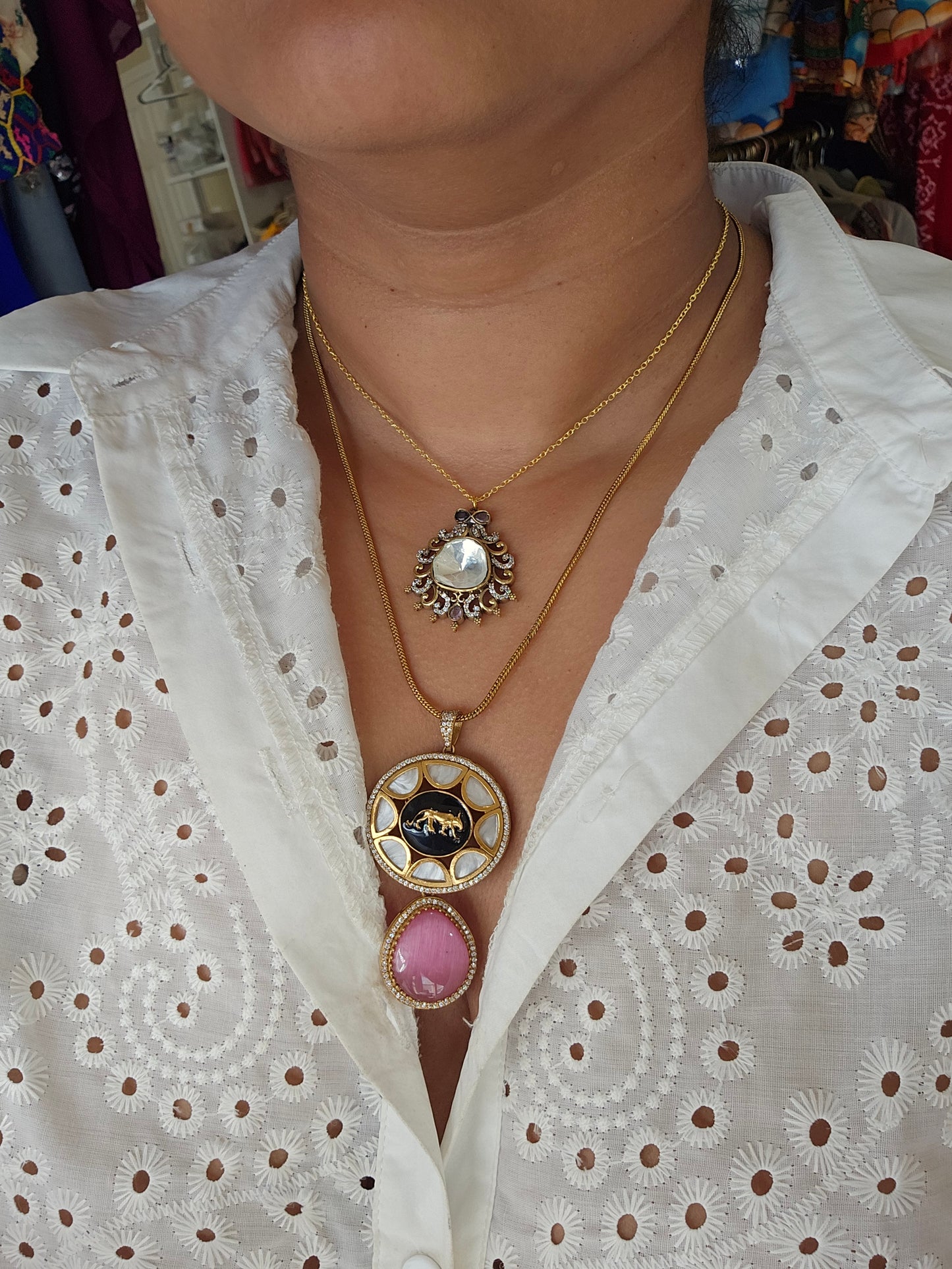 Hasika contemporary necklace set