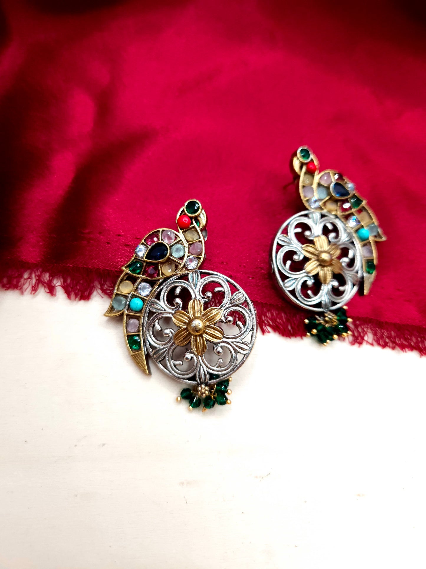 Anthara dualtone earrings