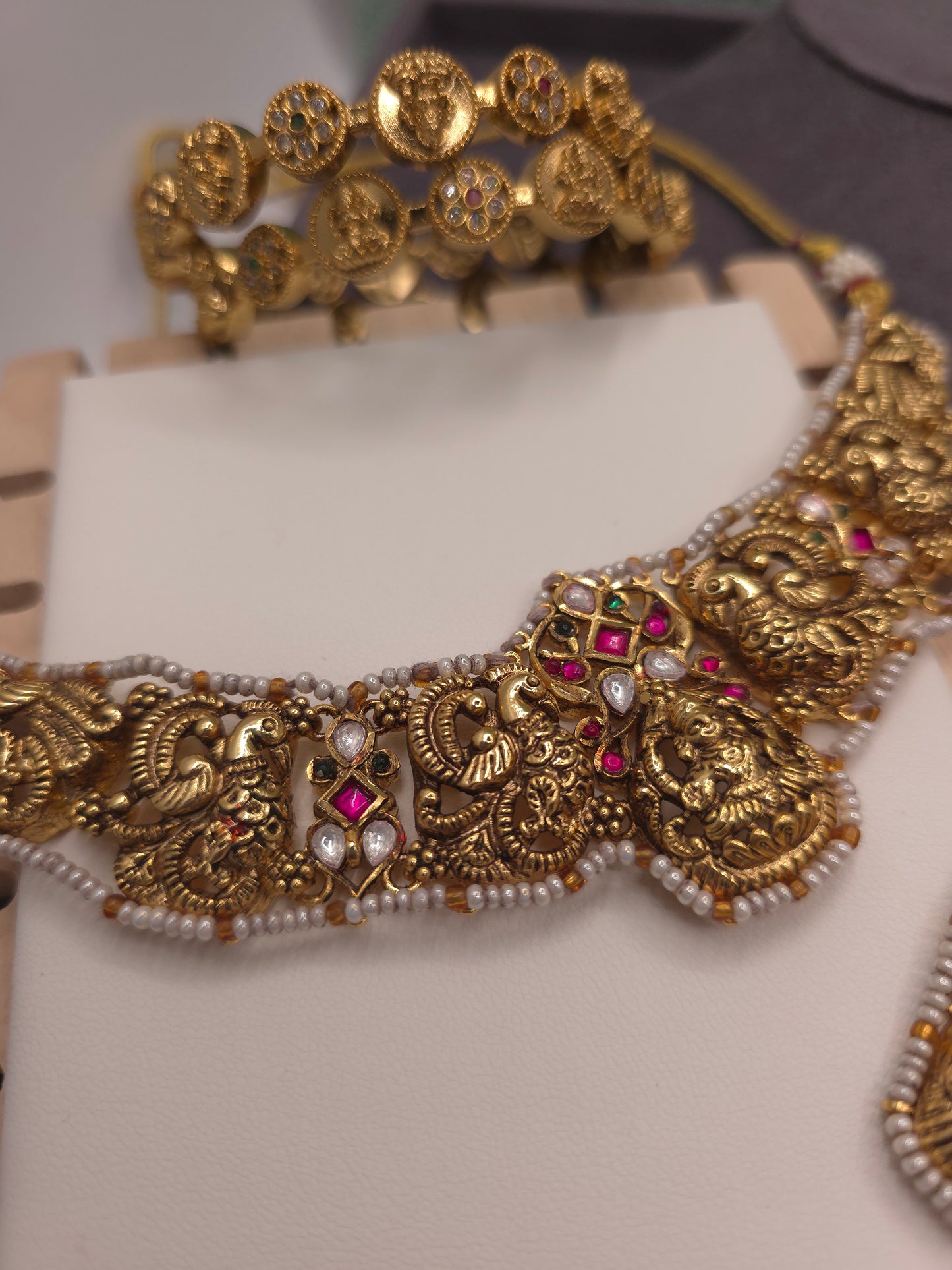 Nakshi goldplated necklace set