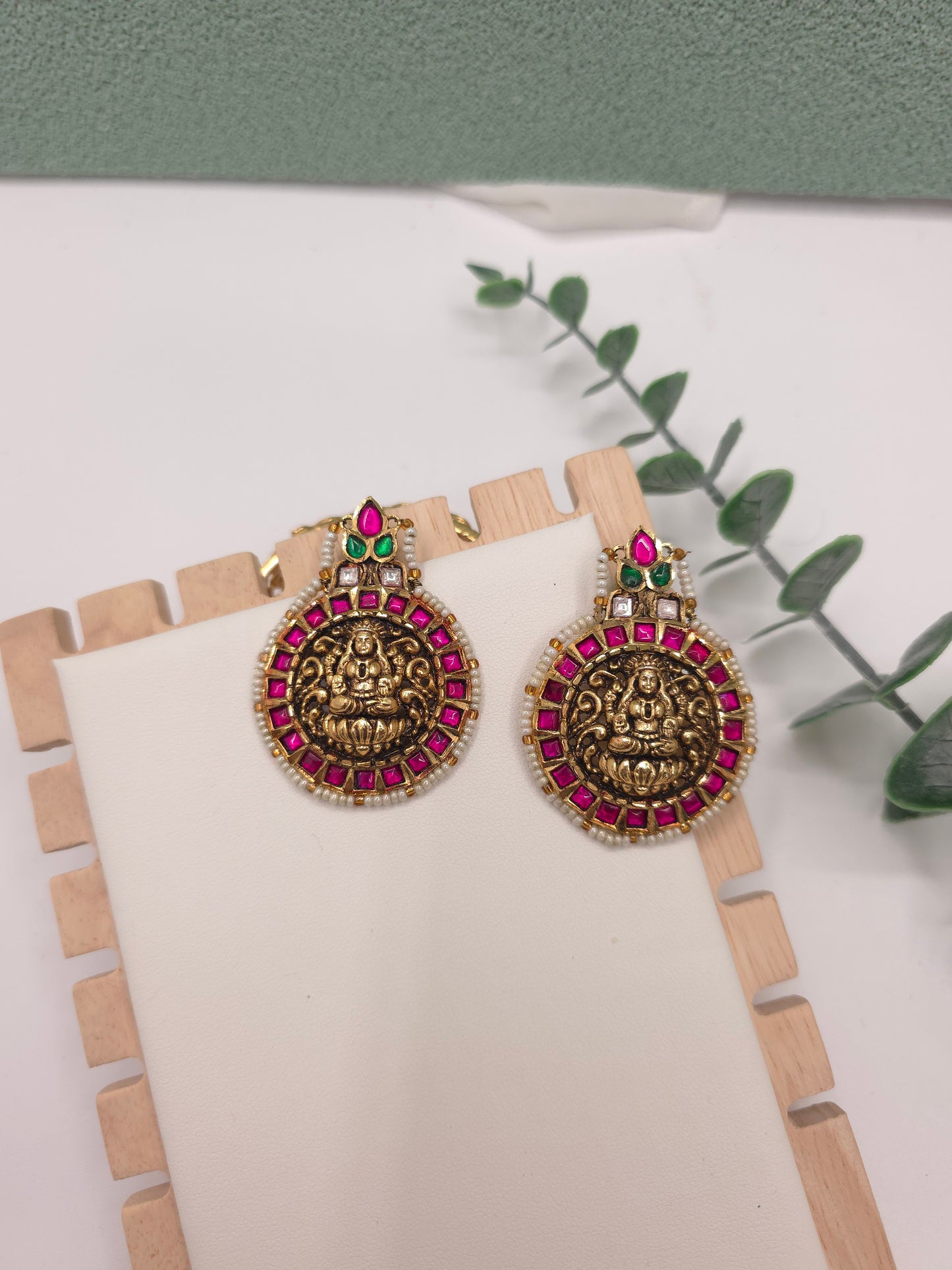 Nakshi goldplated stud earrings