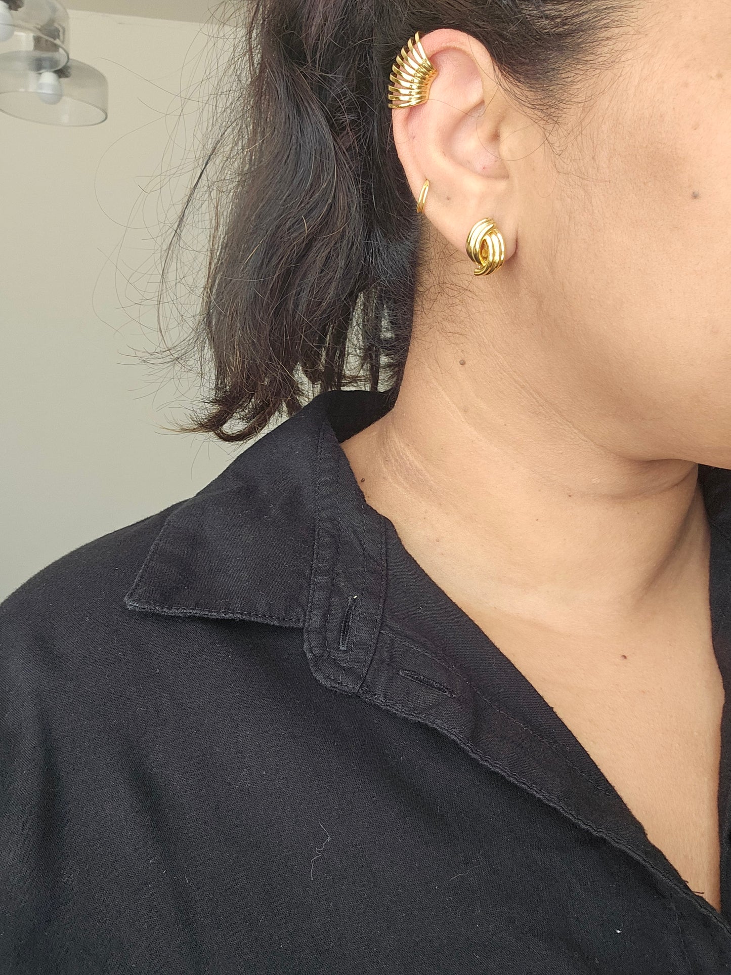 Non pierced/non pierced 925 silver earcuffs earrings