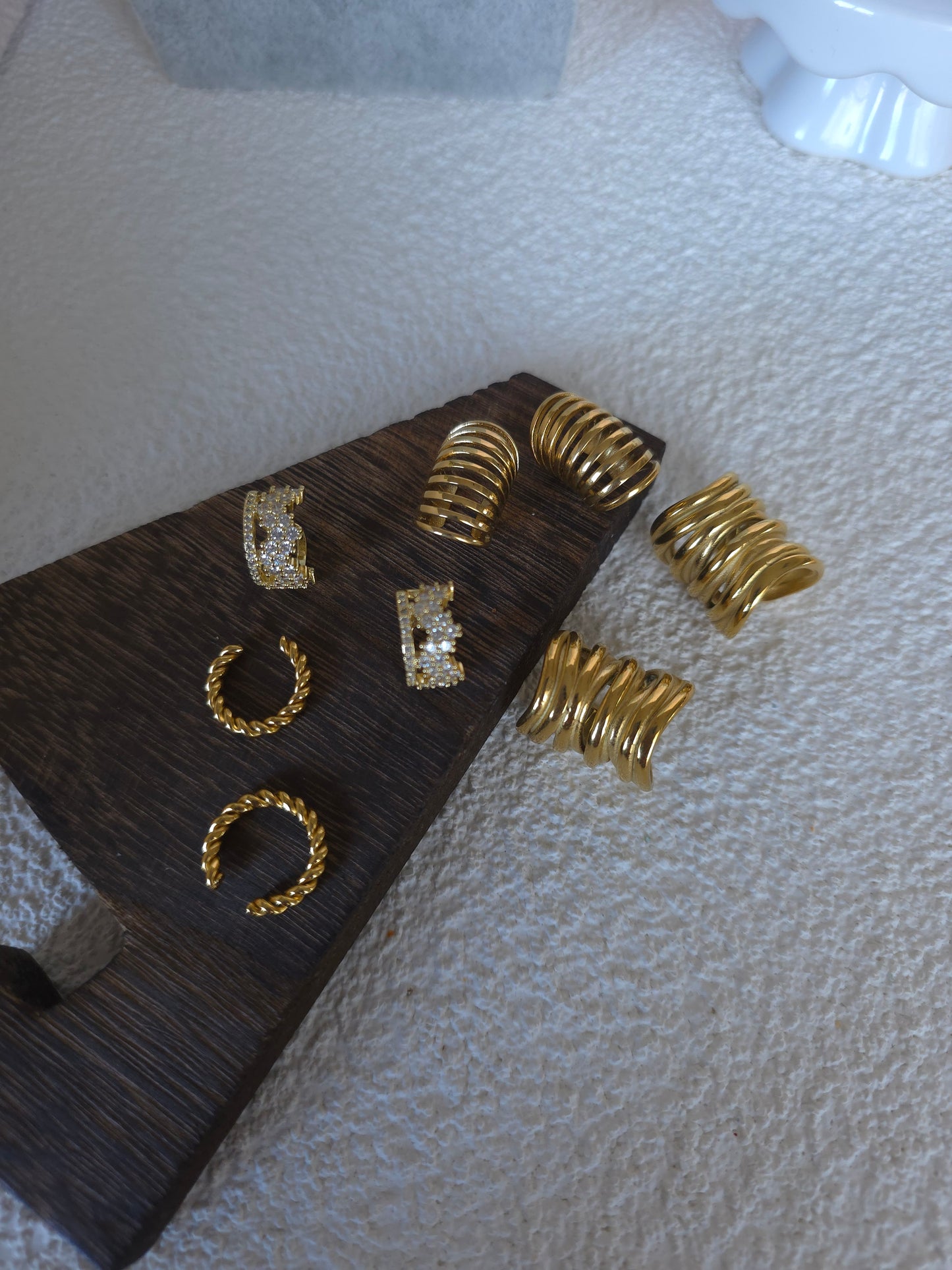 Non pierced stainless steel earcuffs earrings