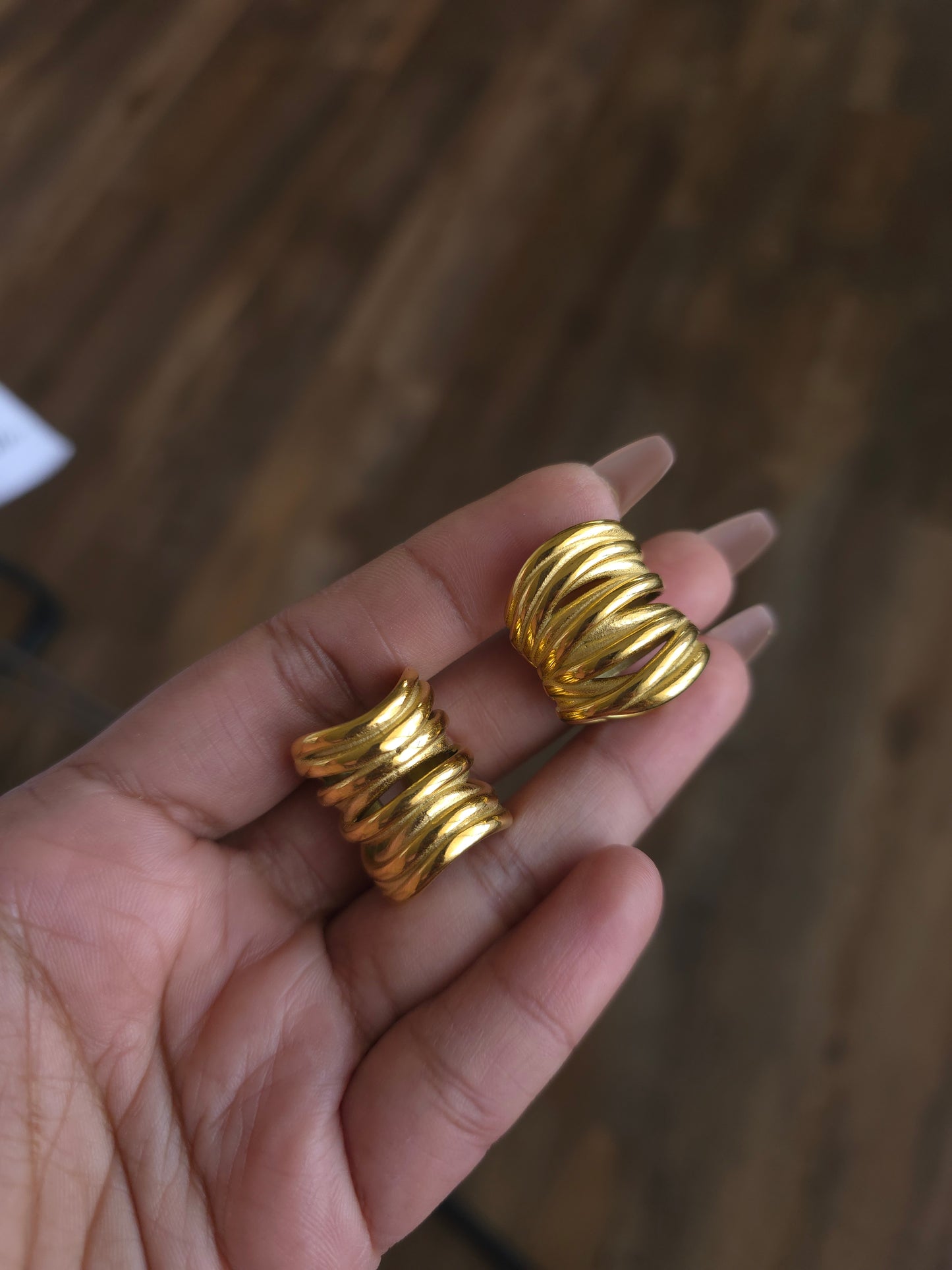Non pierced stainless steel earcuffs earrings