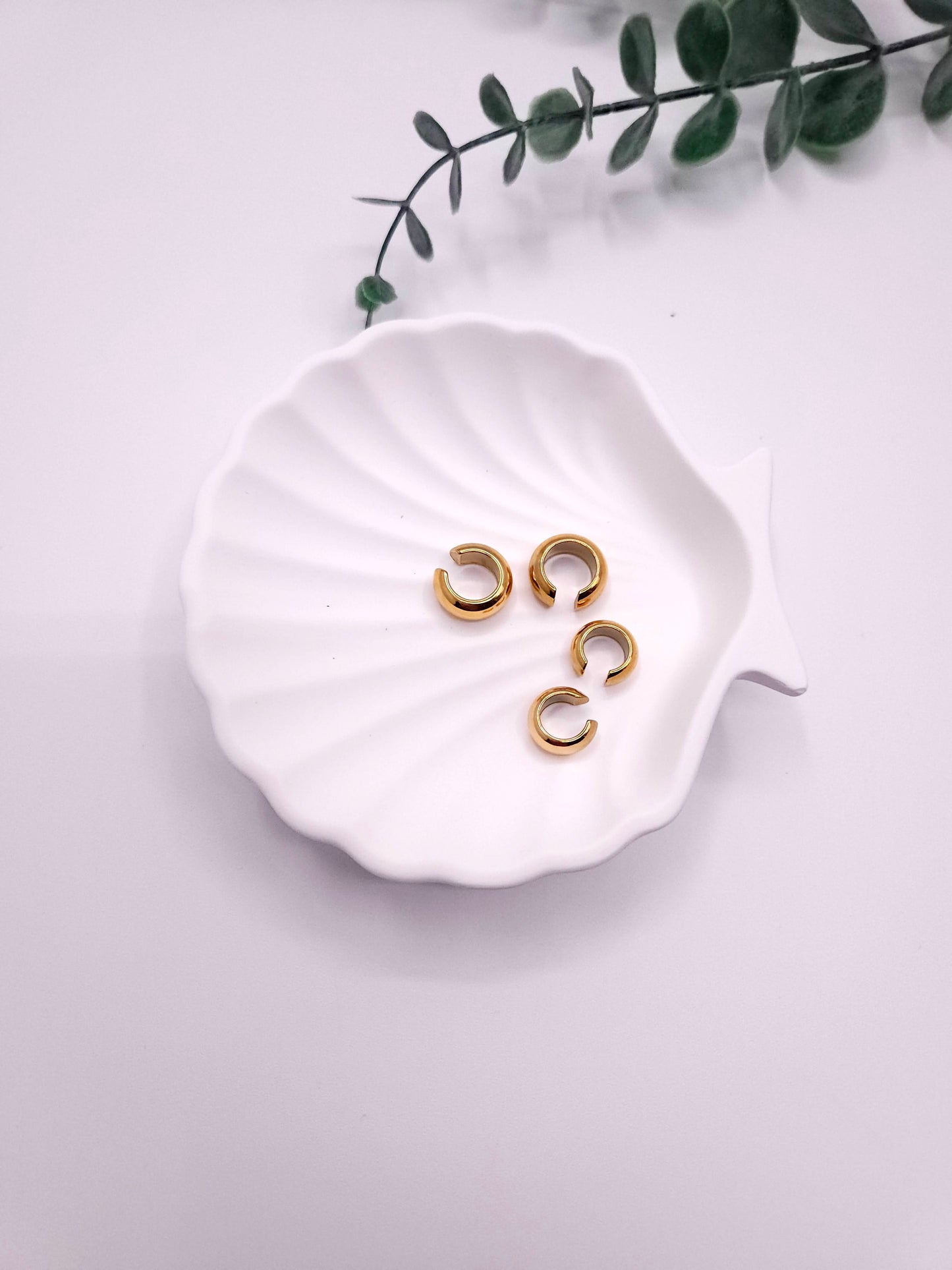Non pierced stainless steel earcuffs earrings