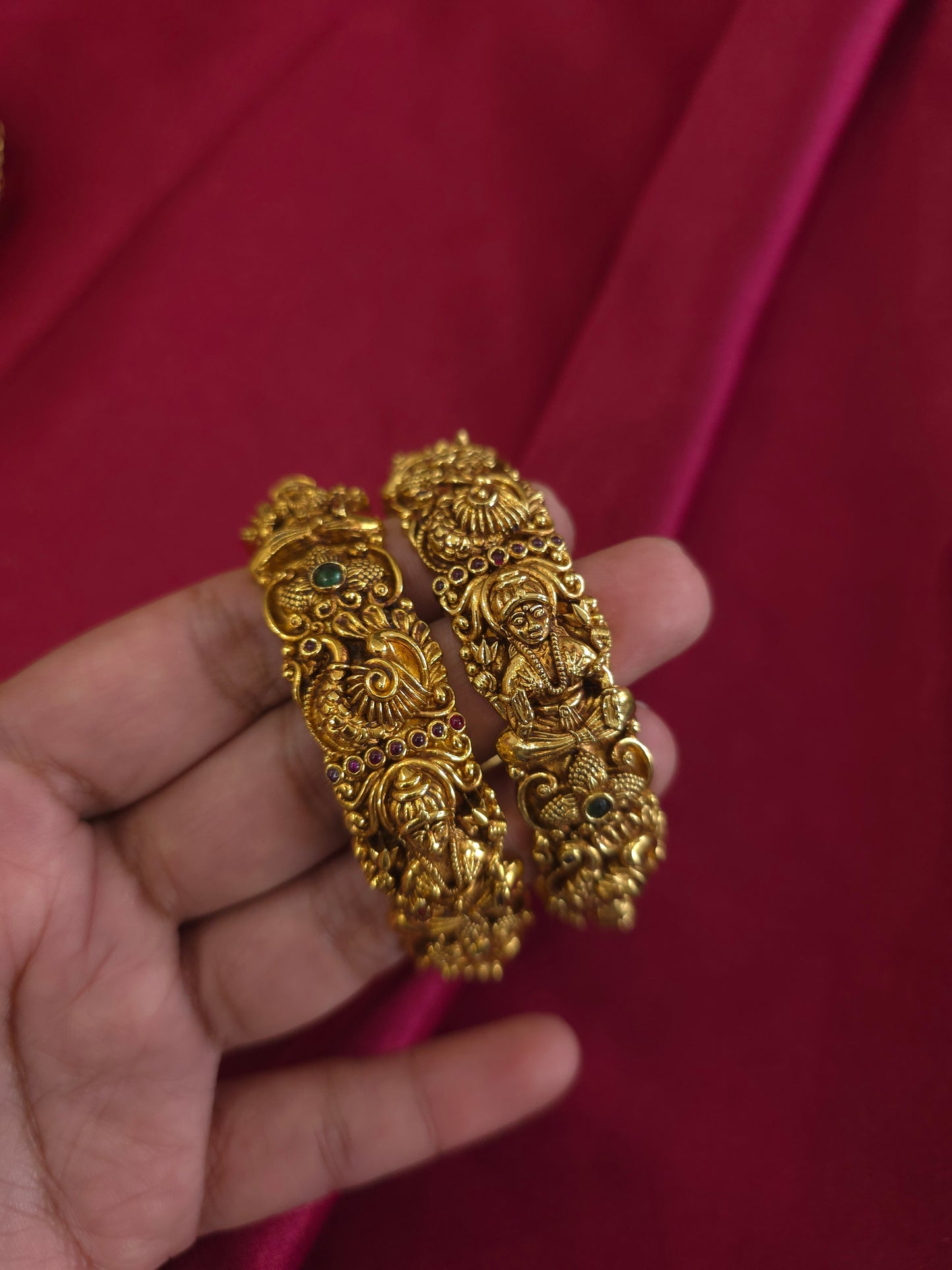 Nakshi antique Goldplated bangles(price for 1 bangle)