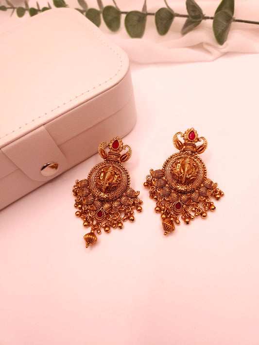 Goldplated one gram chandbali earrings