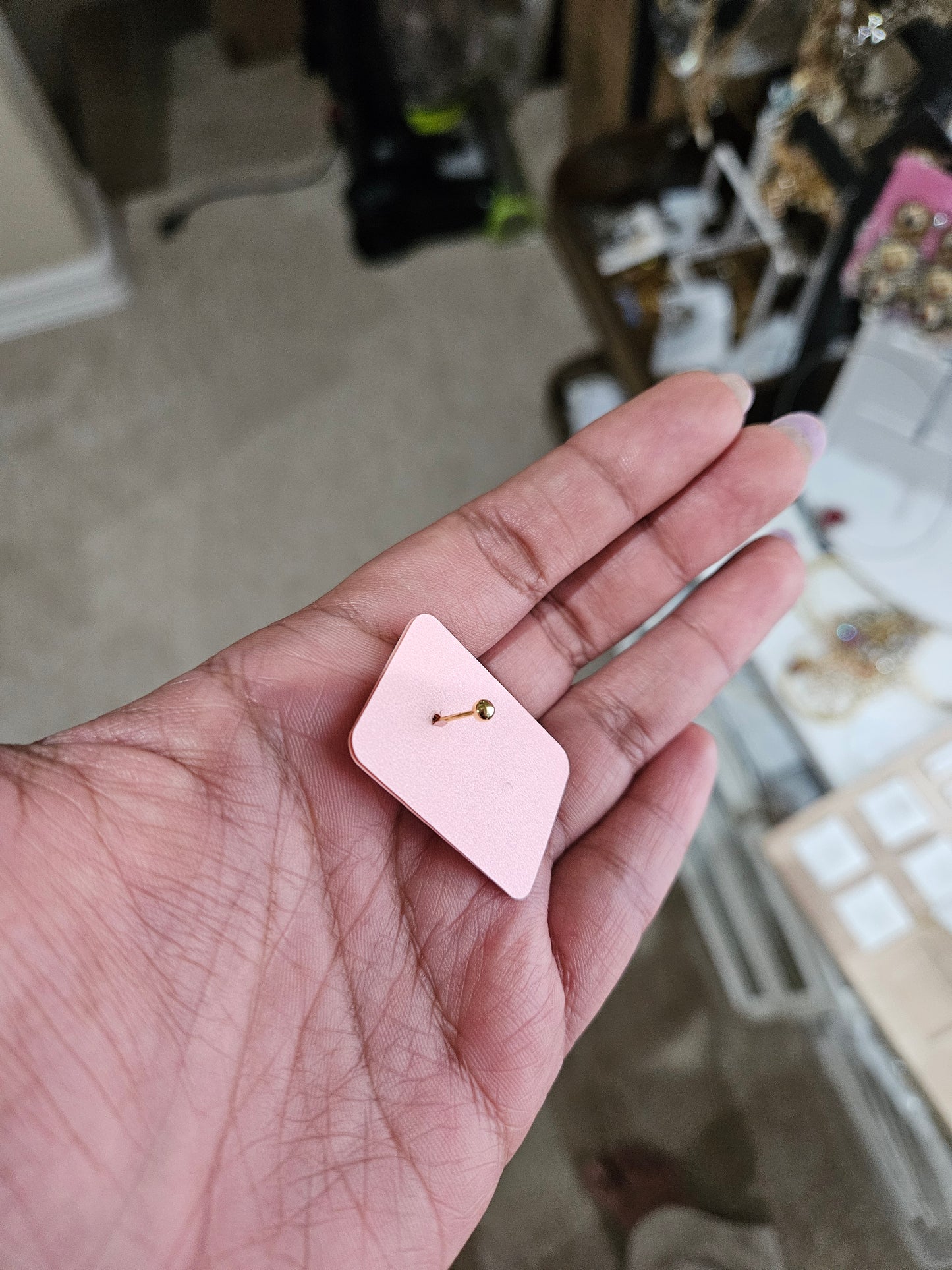 925 silver moon nose pin