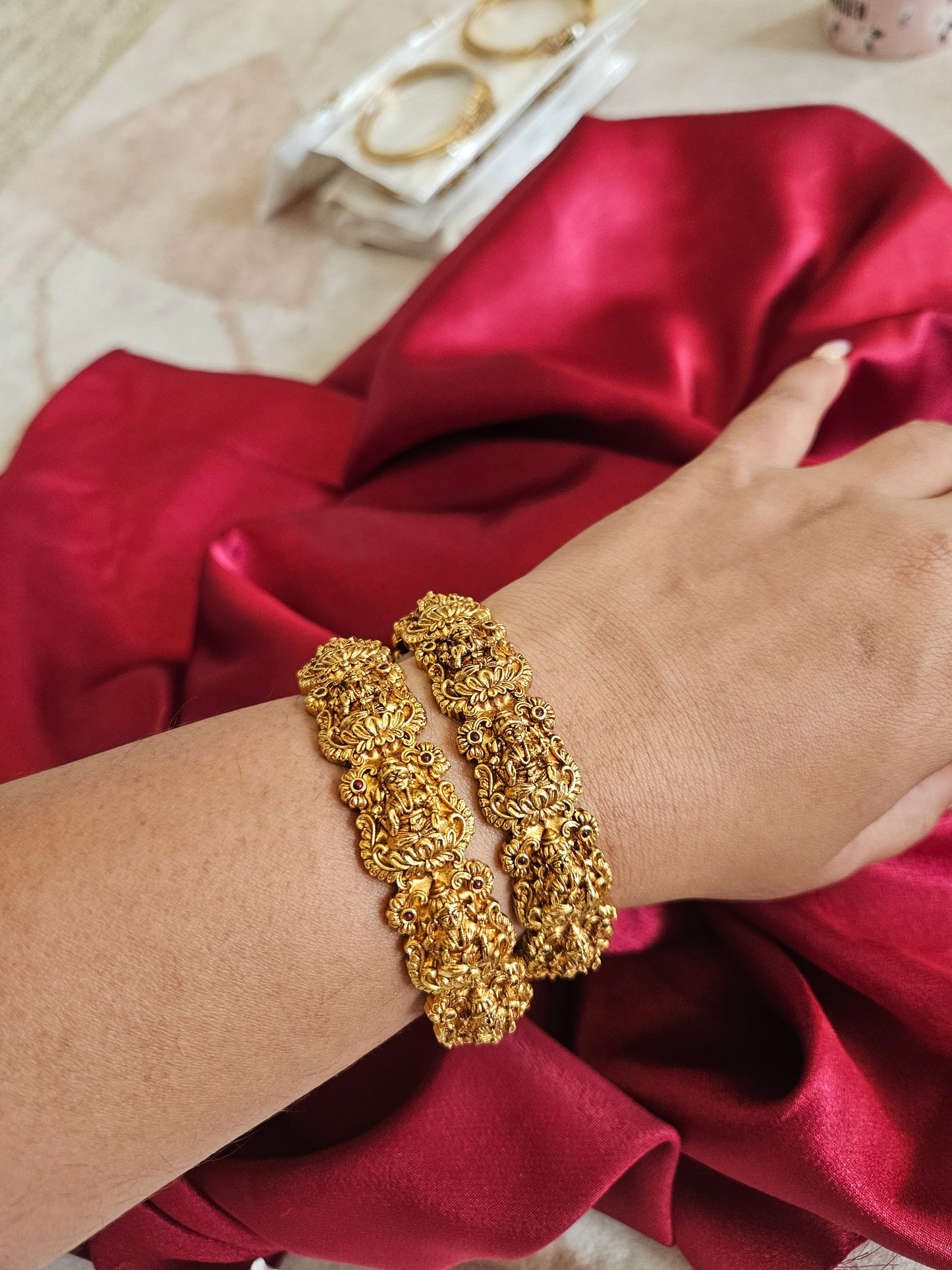 Nakshi antique Goldplated bangle(price for 1 bangle)