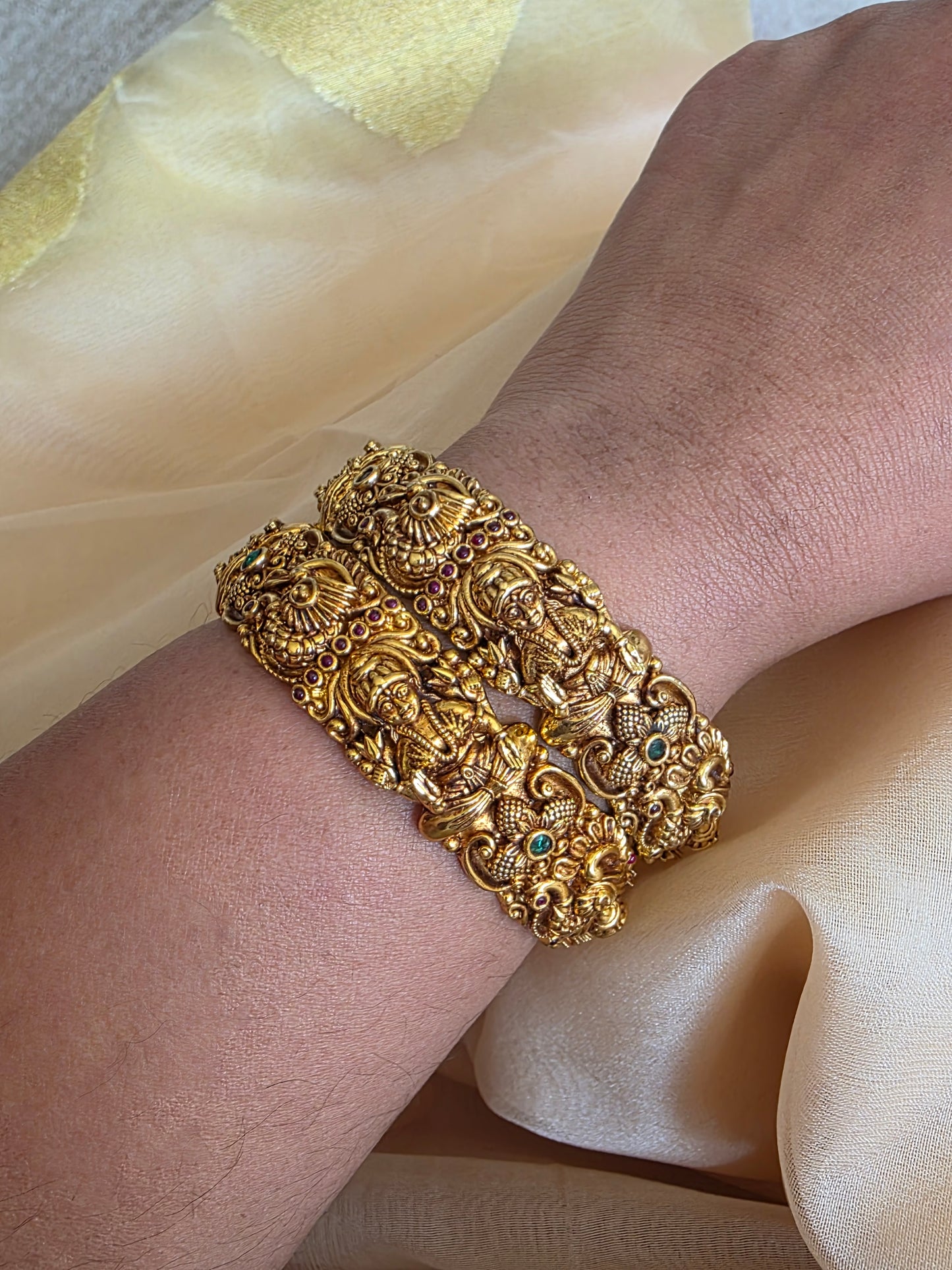 Nakshi antique Goldplated bangles(price for 1 bangle)