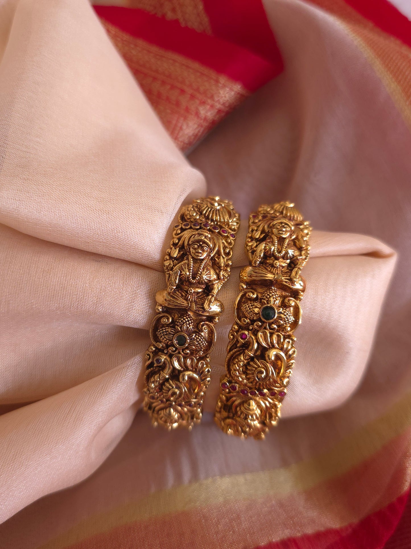Nakshi antique Goldplated bangles(price for 1 bangle)