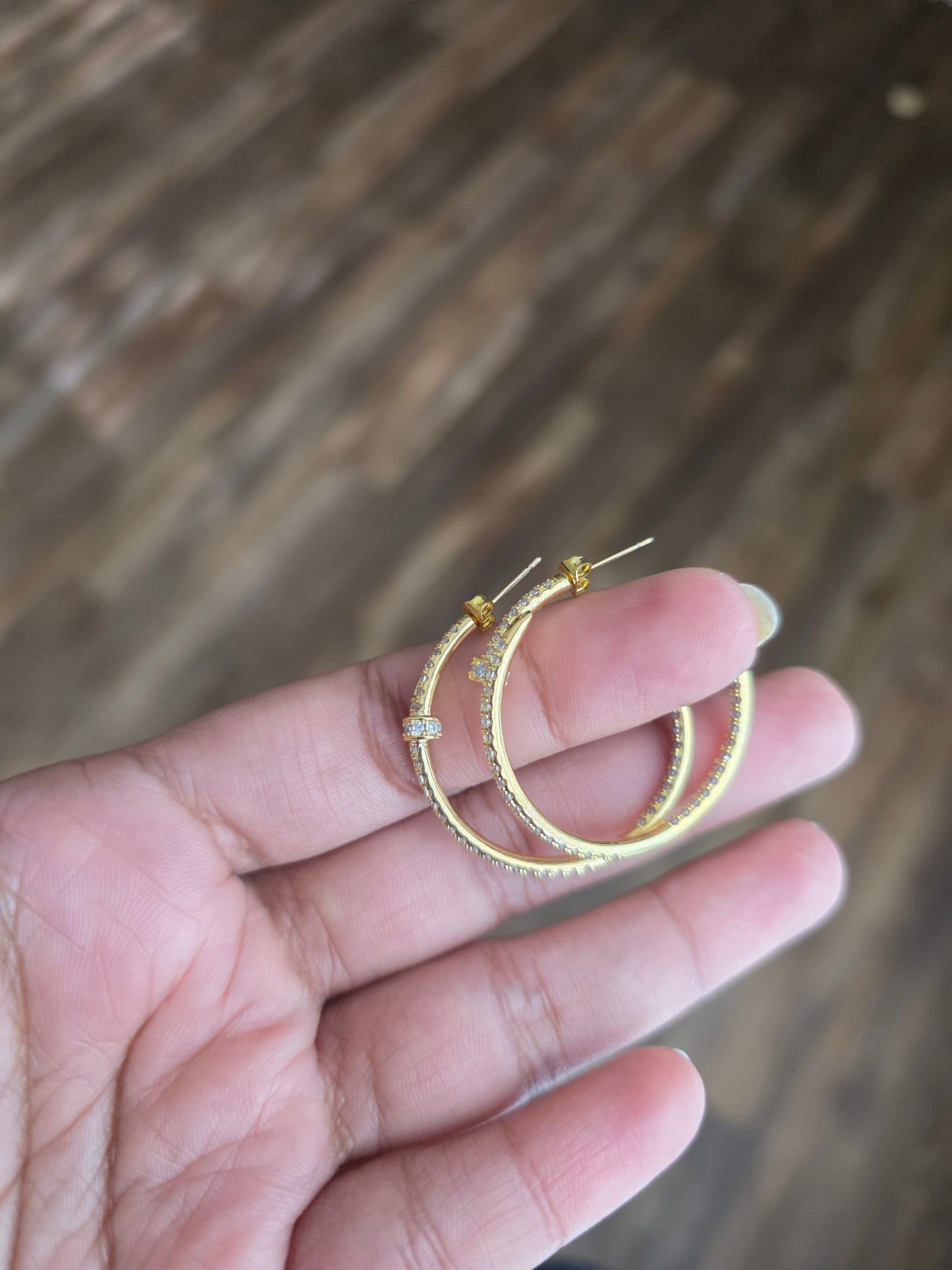 Ariana stainless contemporary hoop earrings collection