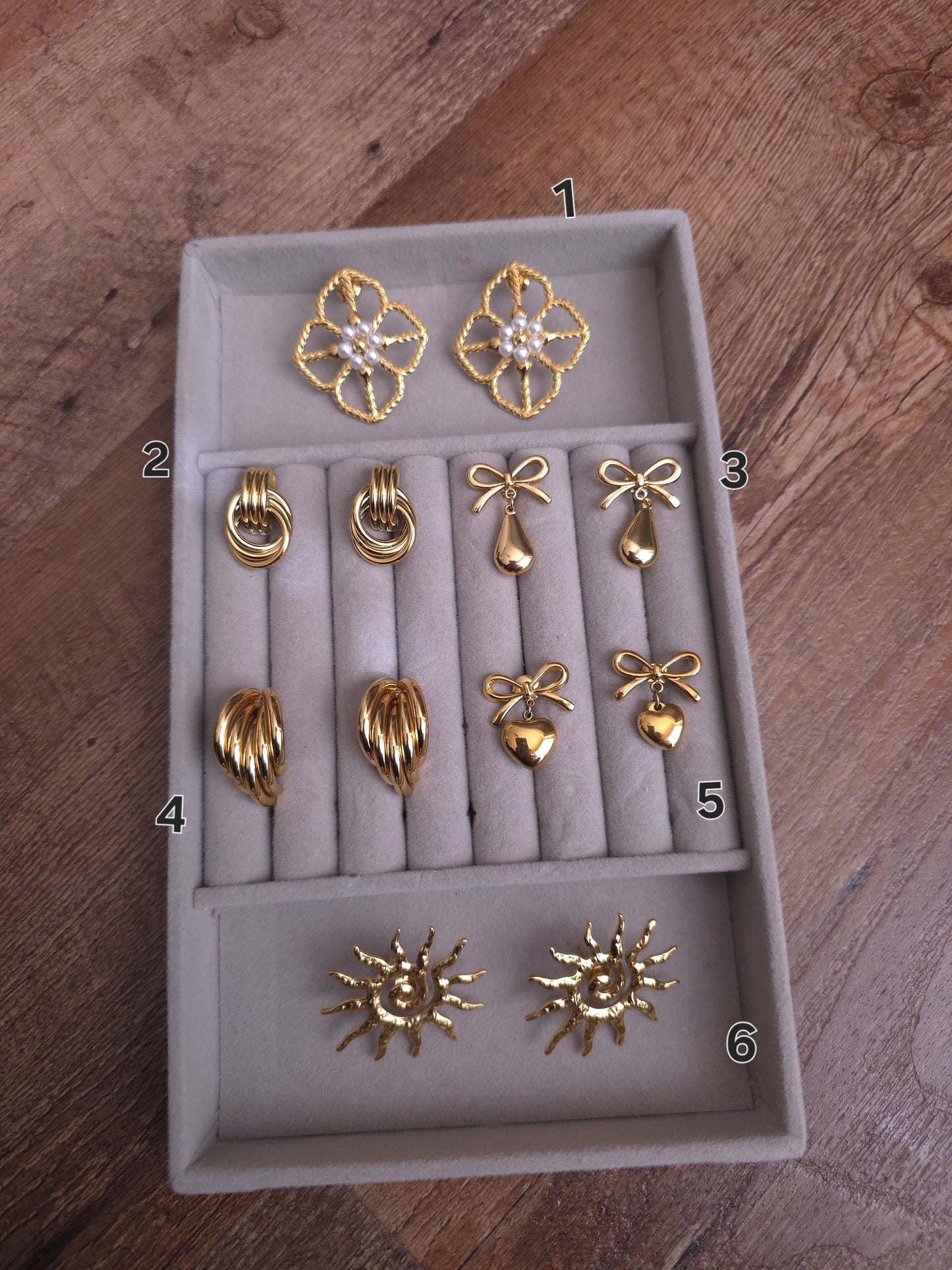 Ariana stainless contemporary hoop earrings collection