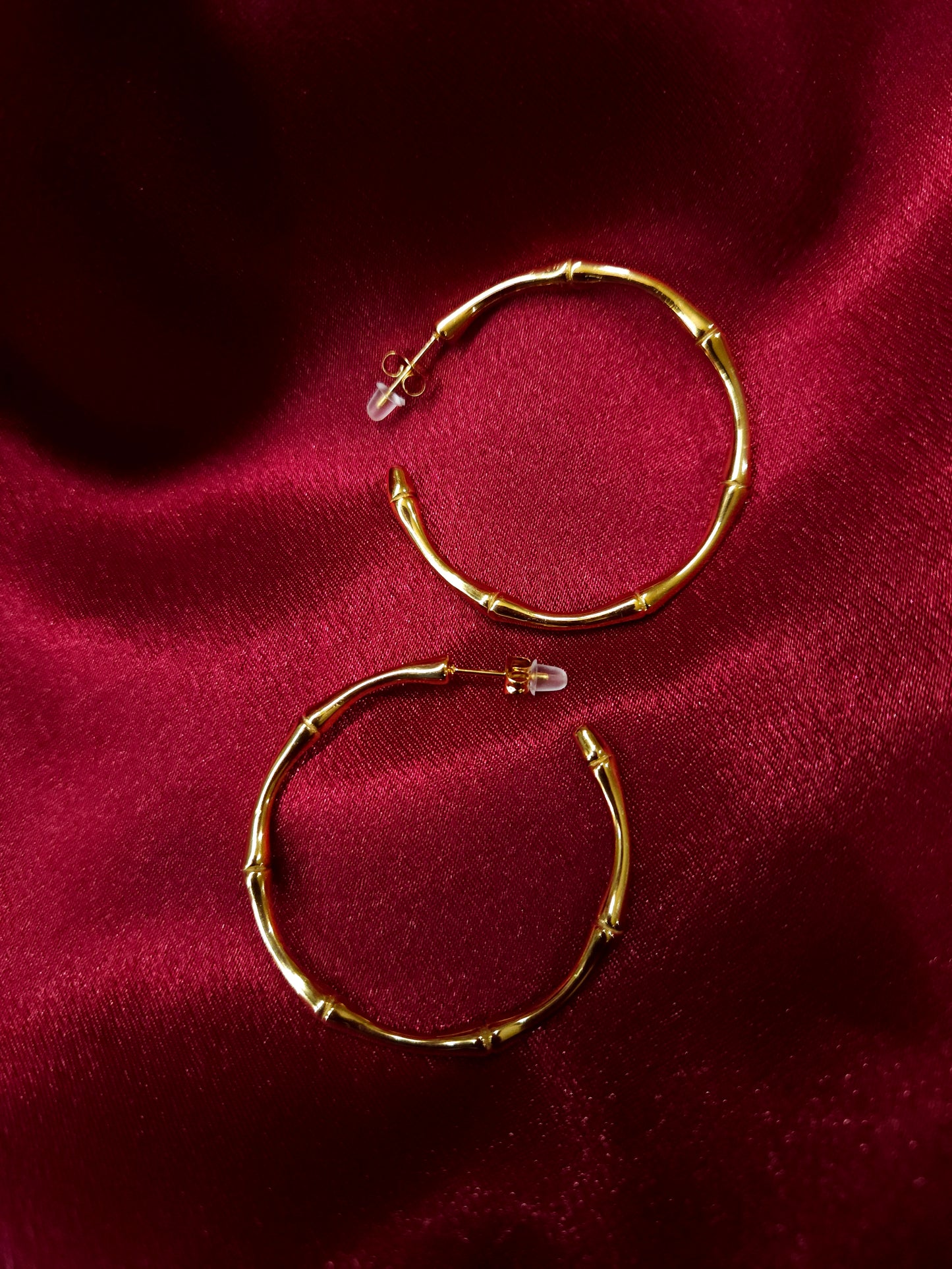 Ariana stainless contemporary hoop earrings collection