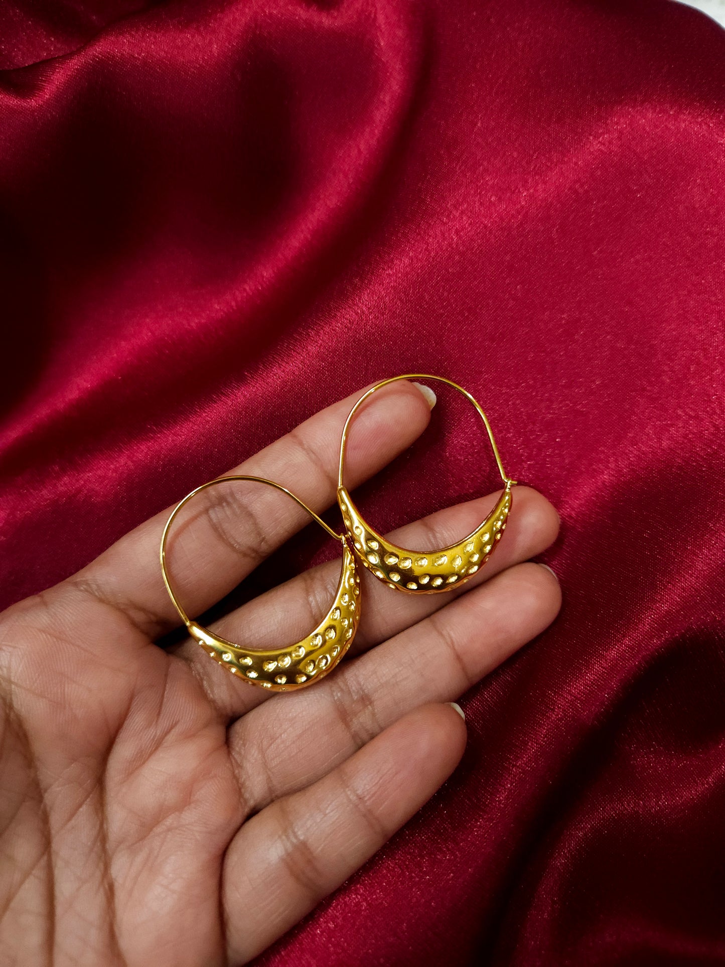 Ariana stainless contemporary hoop earrings collection