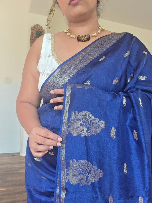 Victorian silk saree