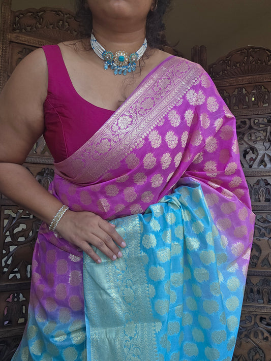 Banarasi Georgette Silk Saree