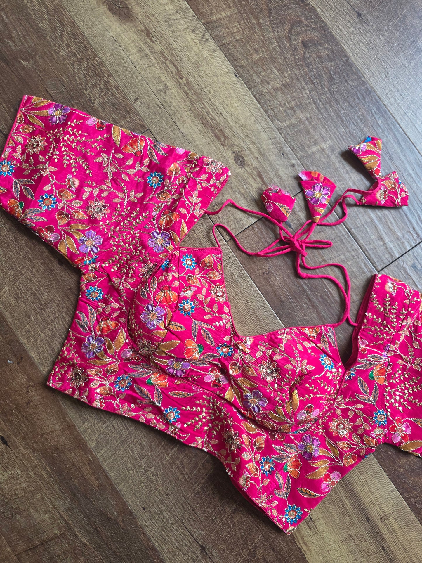 Crepe Viscose Halter Neck Blouse