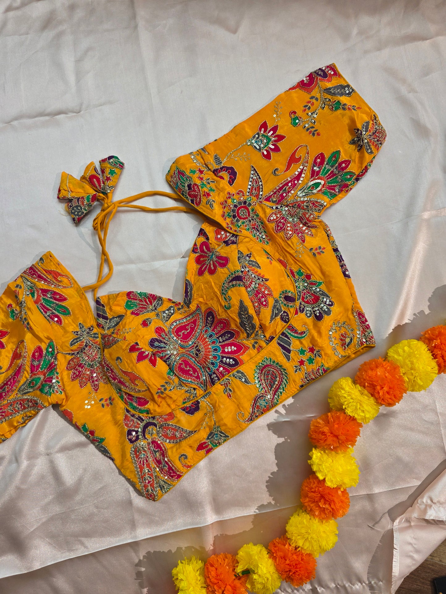 Crepe Viscose Halter Neck Blouse