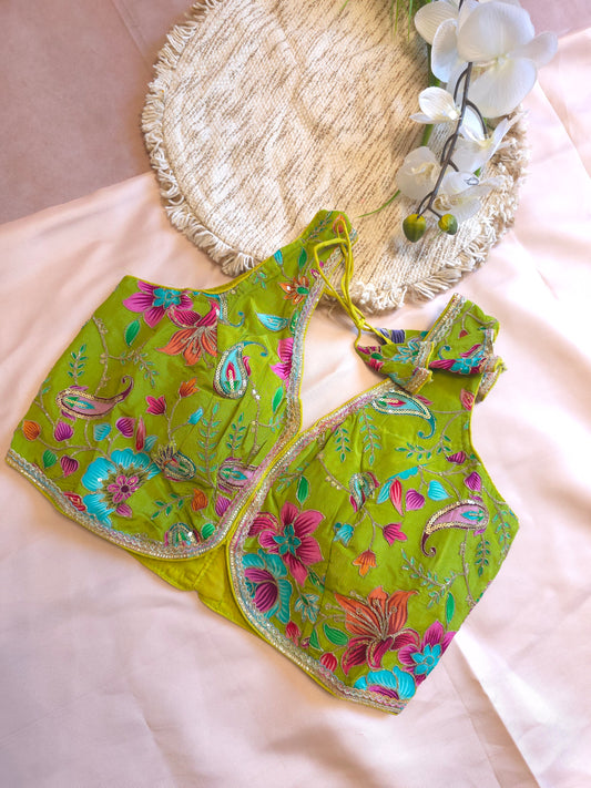 Crepe Viscose embroidered Blouse