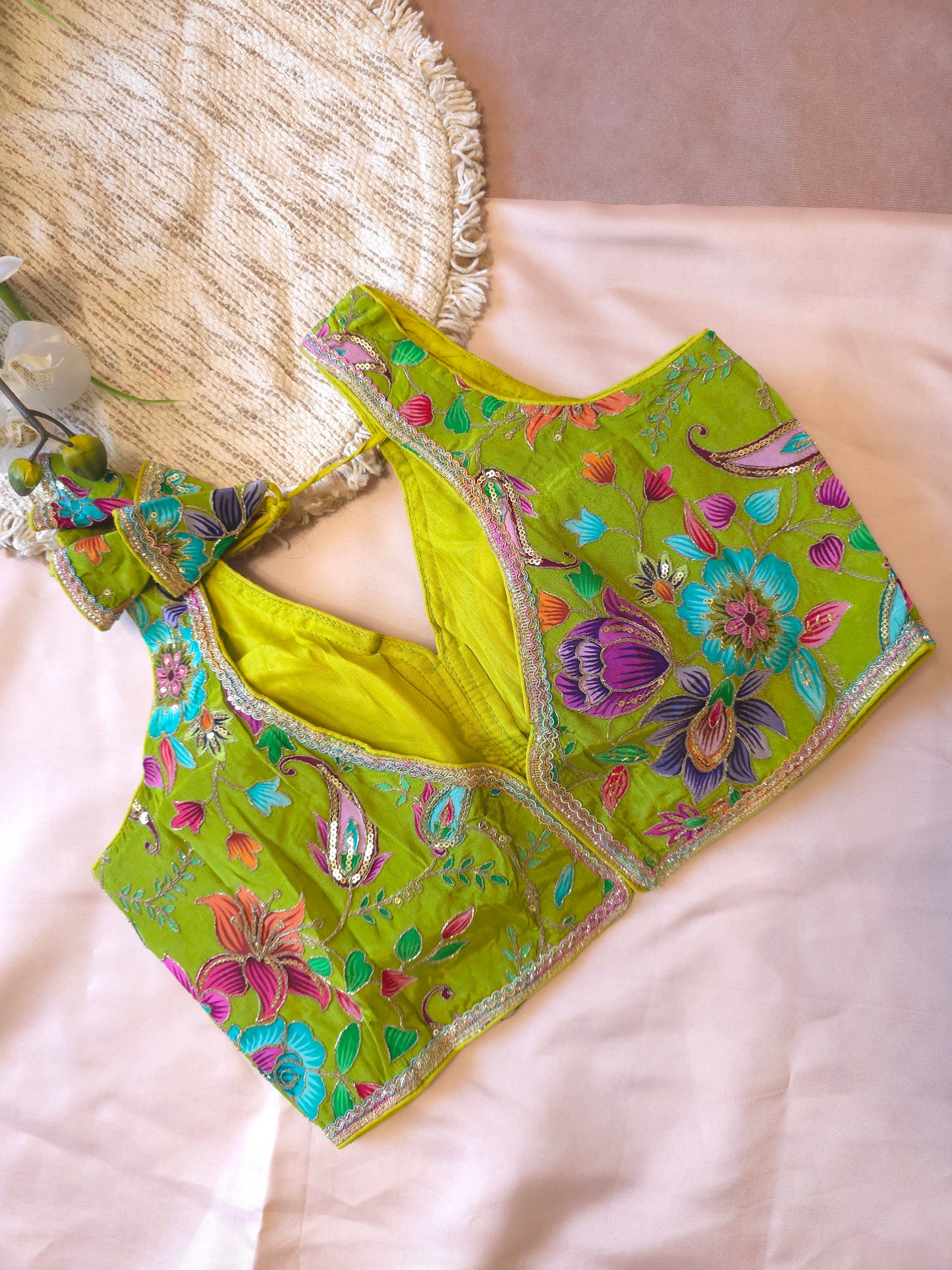Crepe Viscose embroidered Blouse