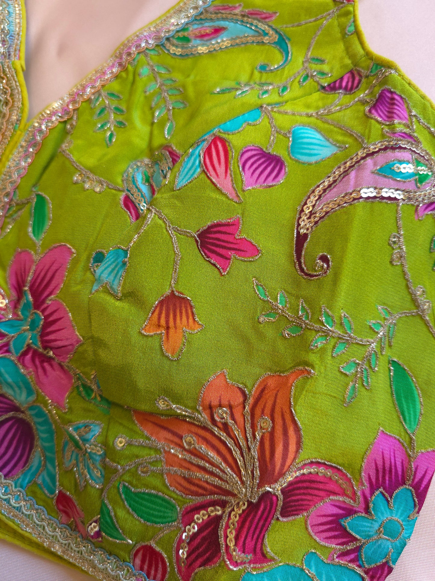 Crepe Viscose embroidered Blouse