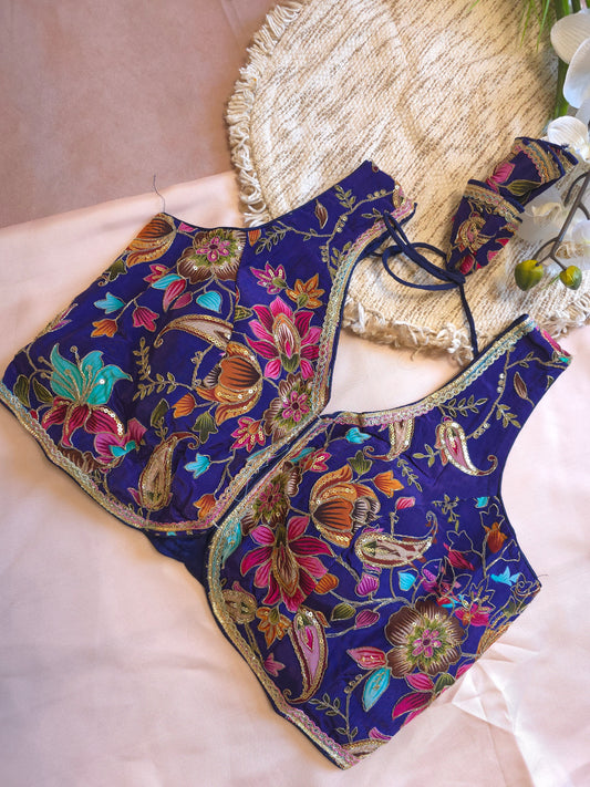 Crepe Viscose embroidered Blouse