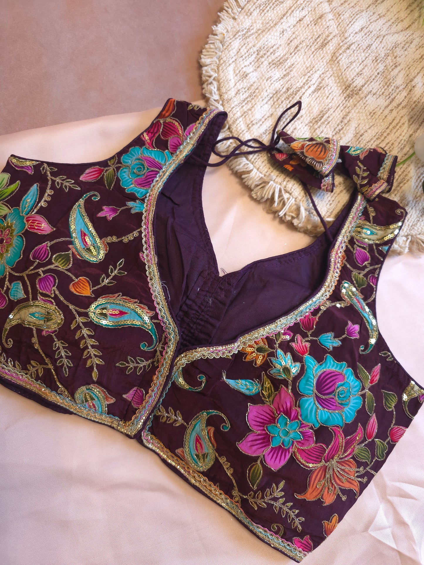 Crepe Viscose embroidered Blouse