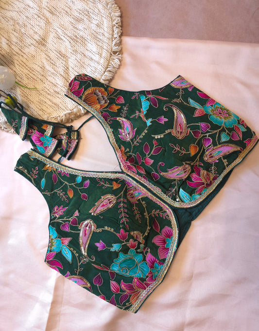 Crepe Viscose embroidered Blouse