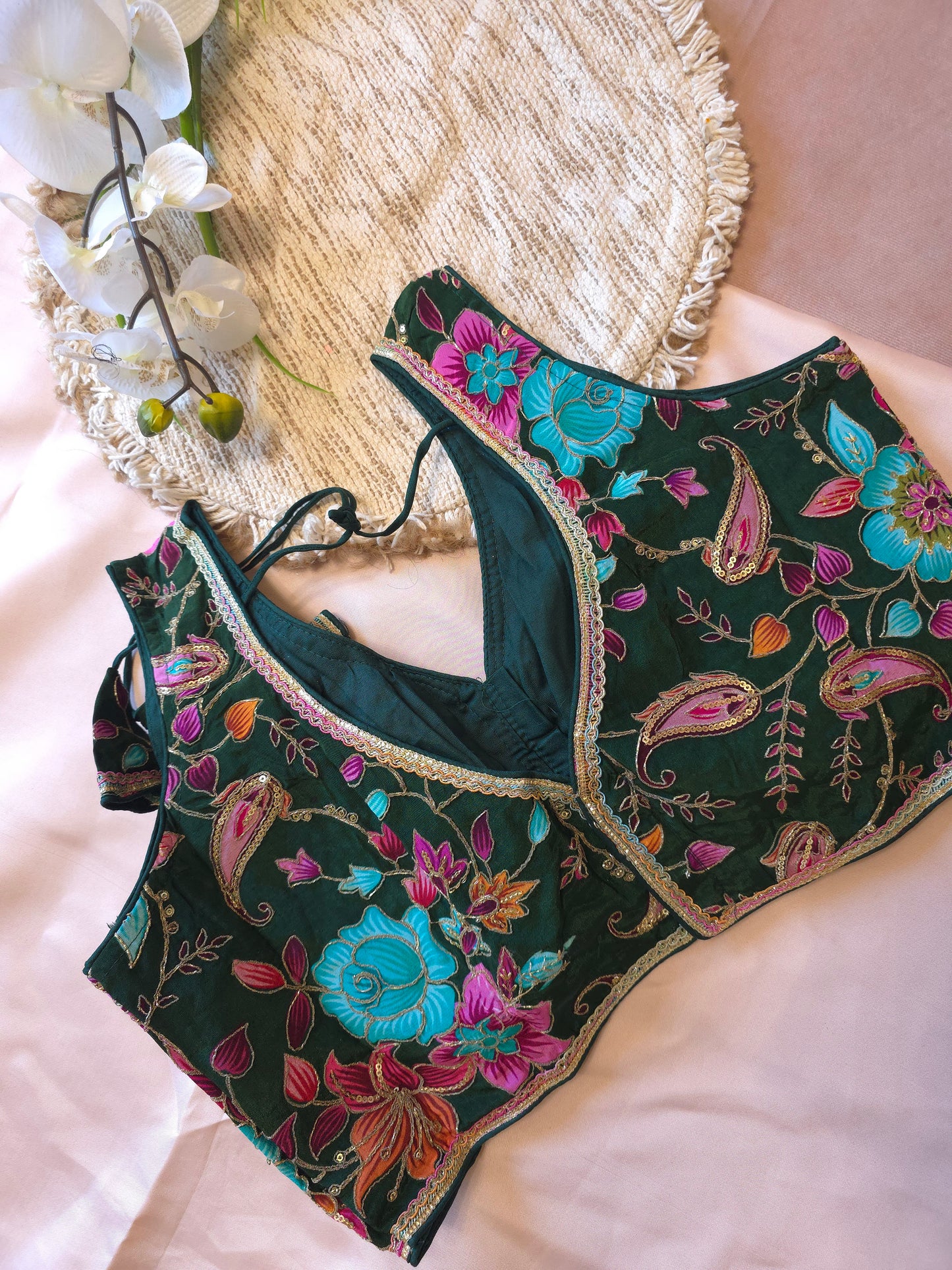 Crepe Viscose embroidered Blouse