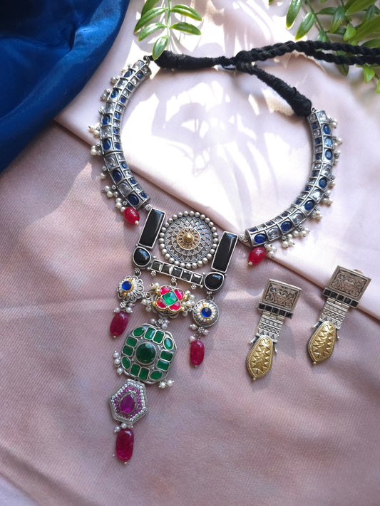 Akanksha fusion necklace  set