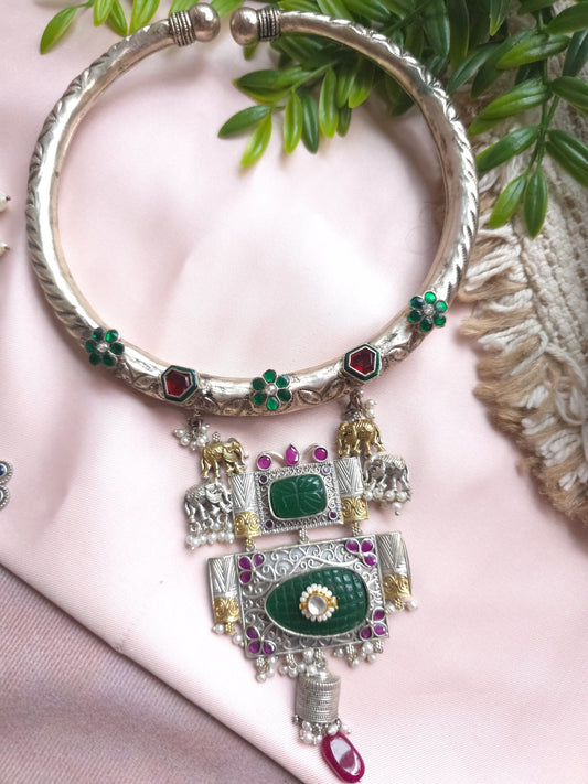 Akanksha fusion necklace set