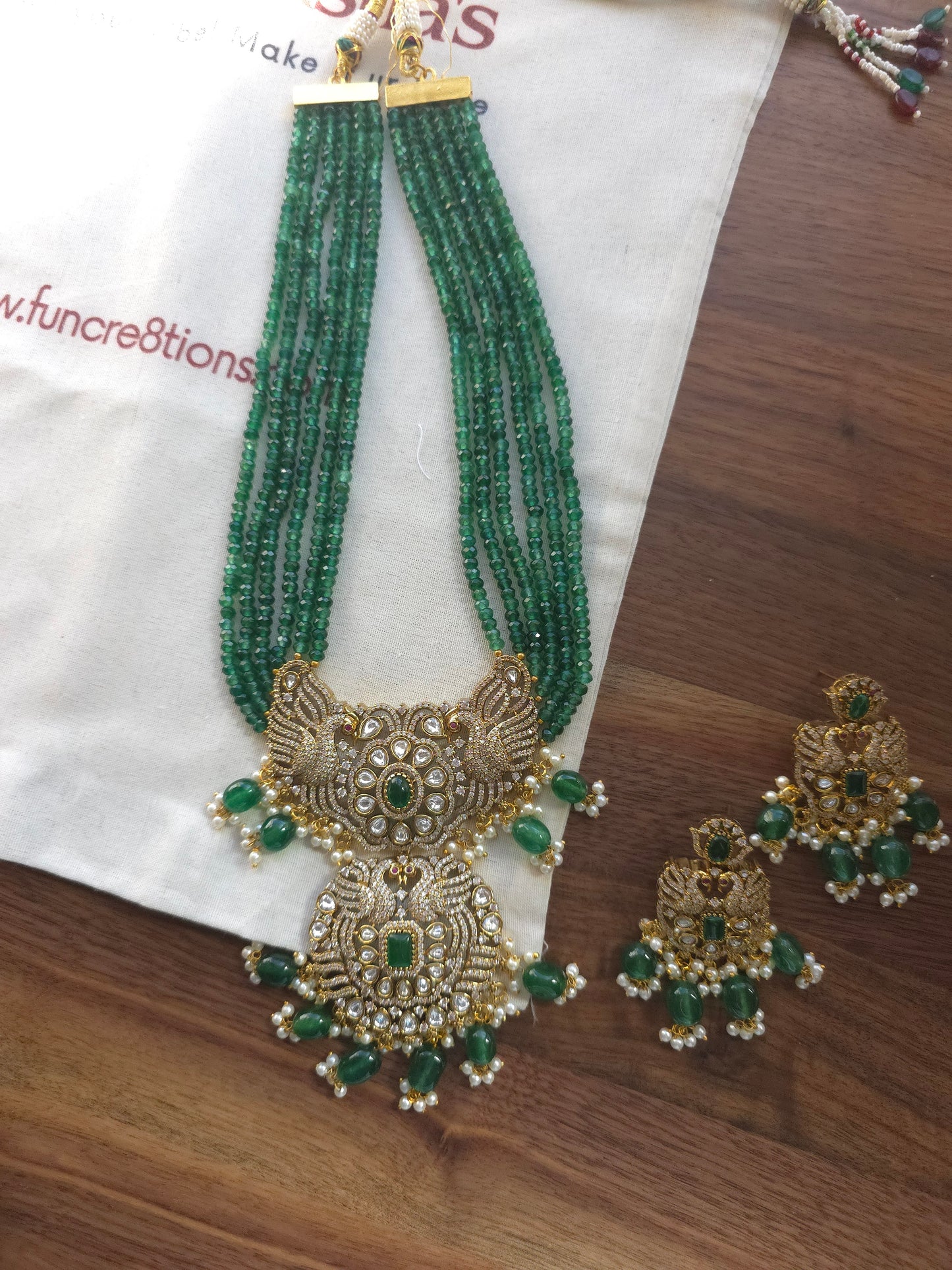 Victorian polki necklace set