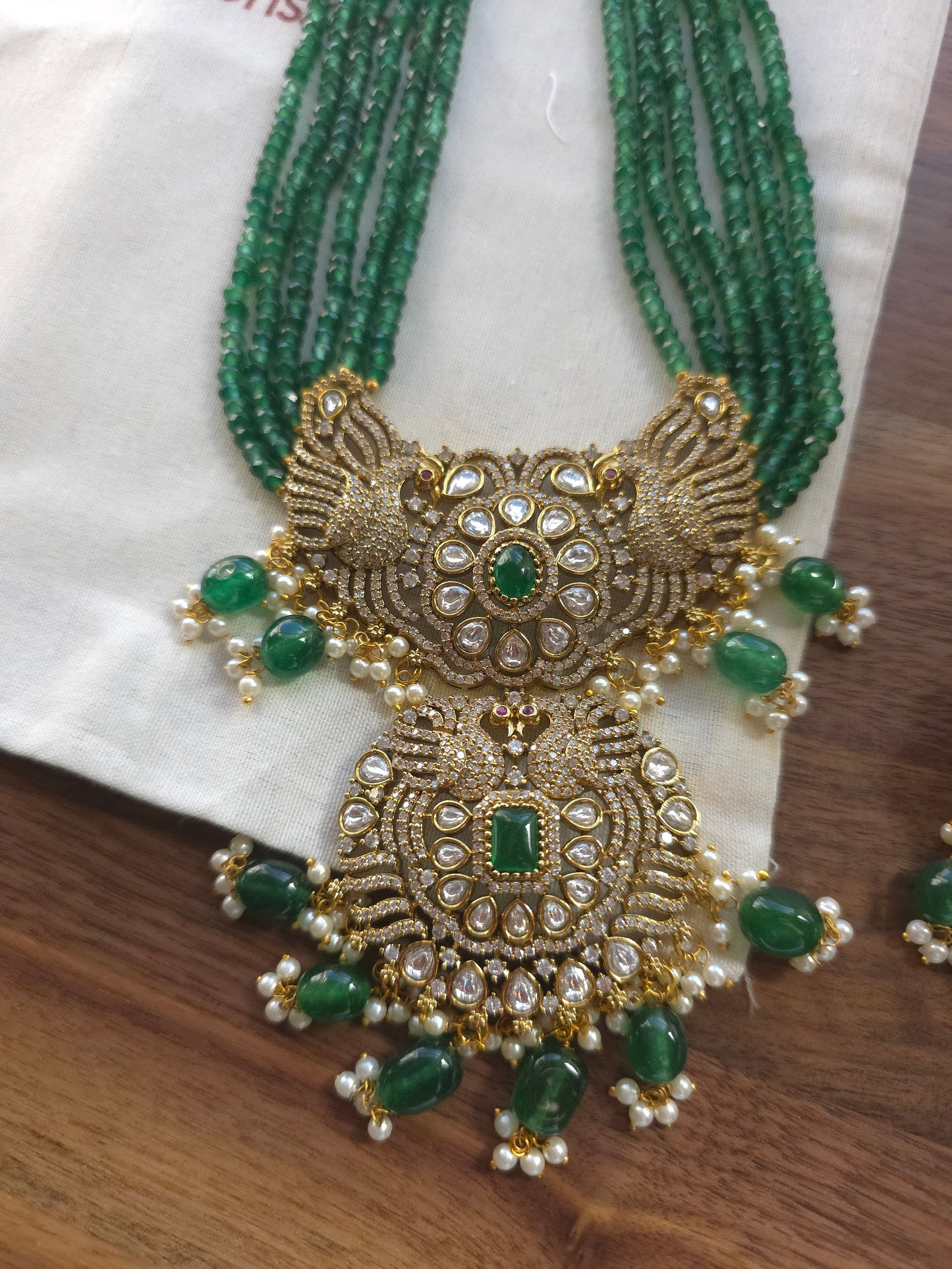 Victorian polki necklace set