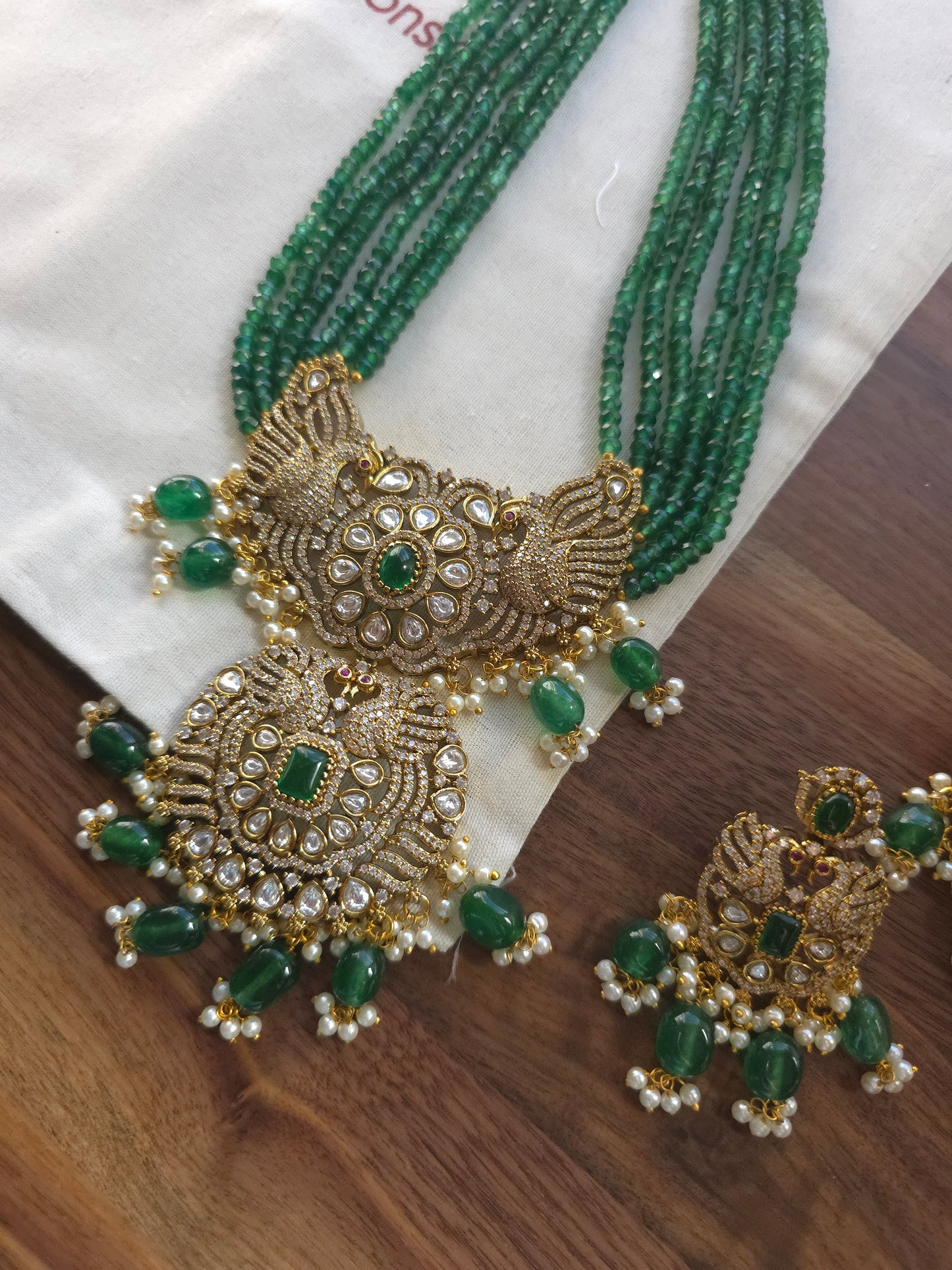 Victorian polki necklace set