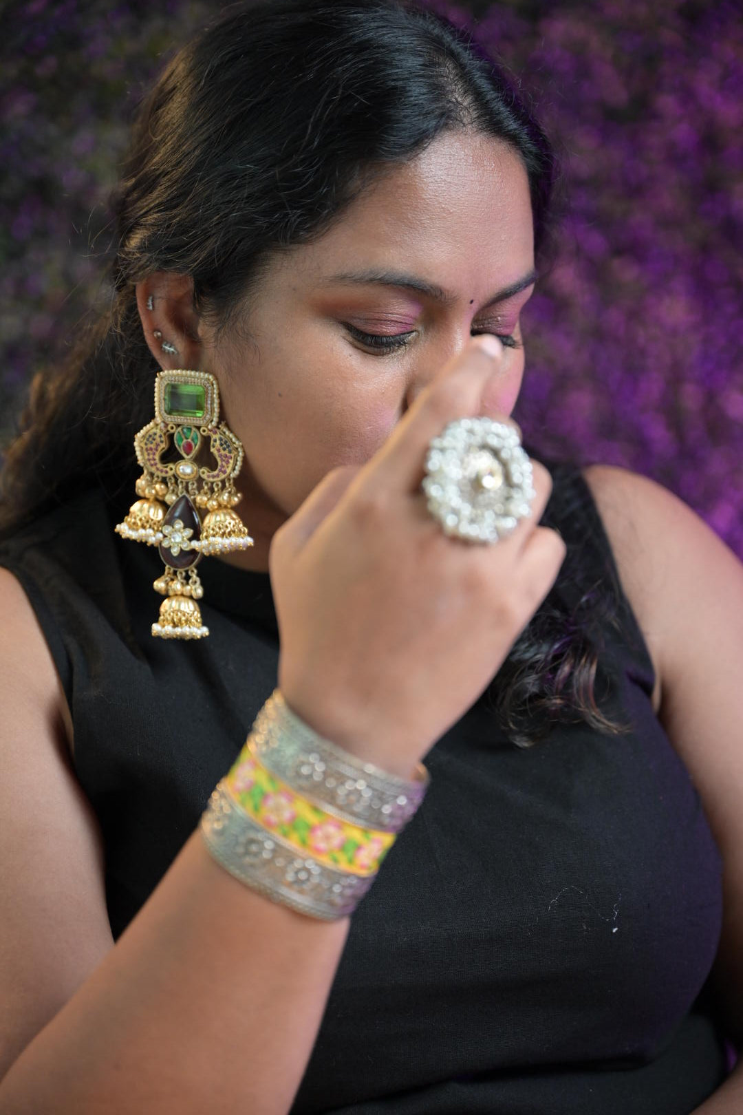 Arin contemporary Fusion earrings