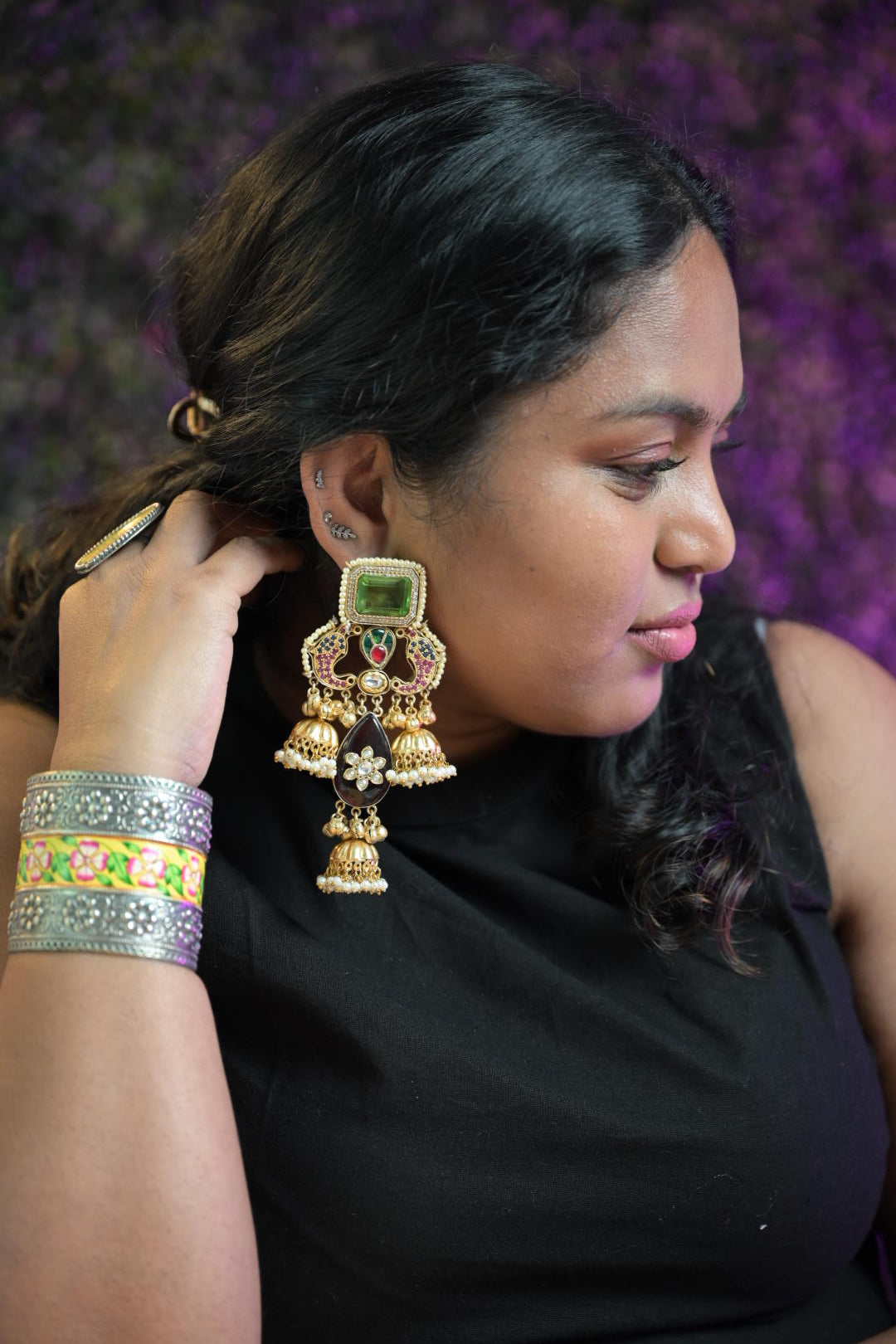 Arin contemporary Fusion earrings
