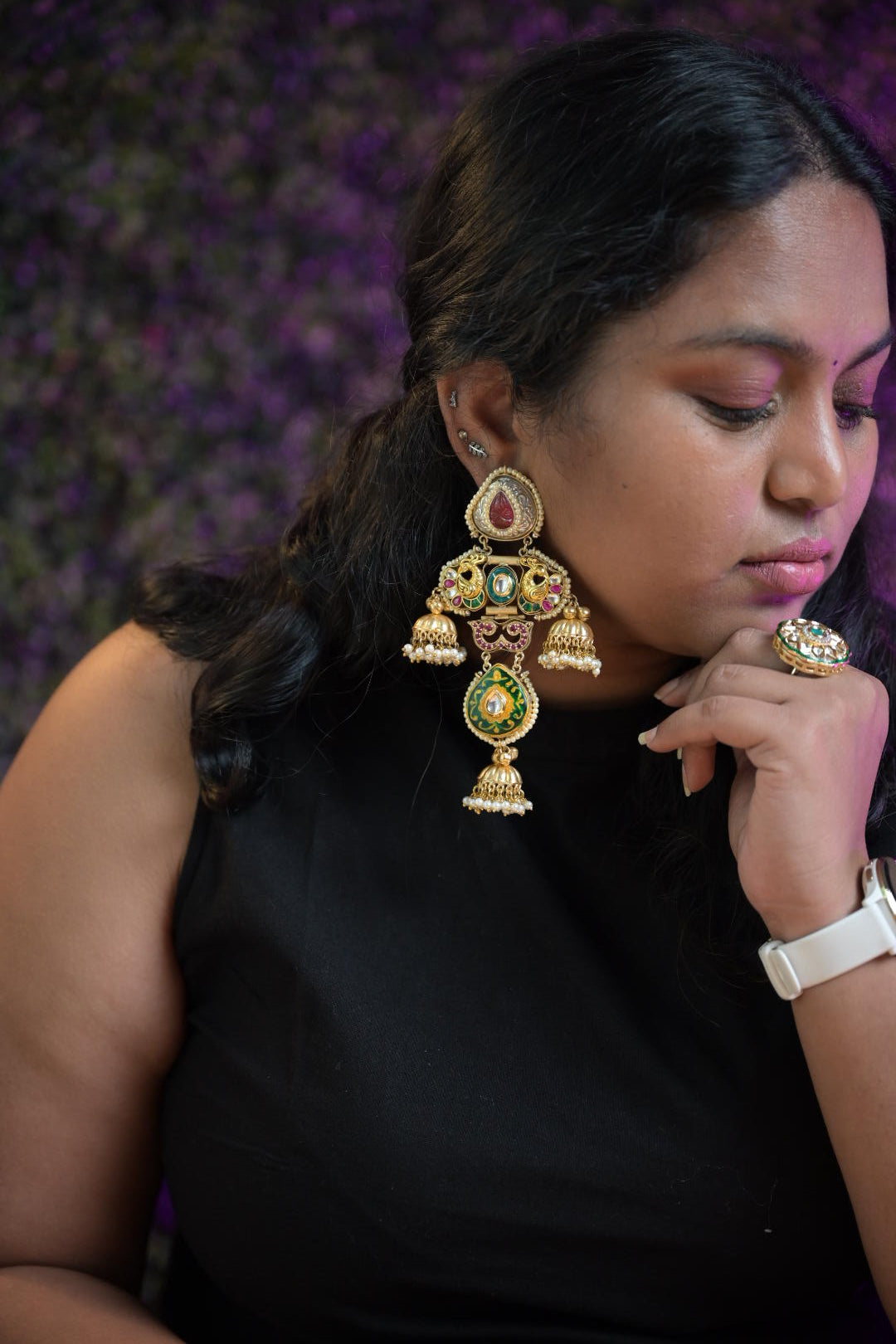 Arin contemporary Fusion earrings