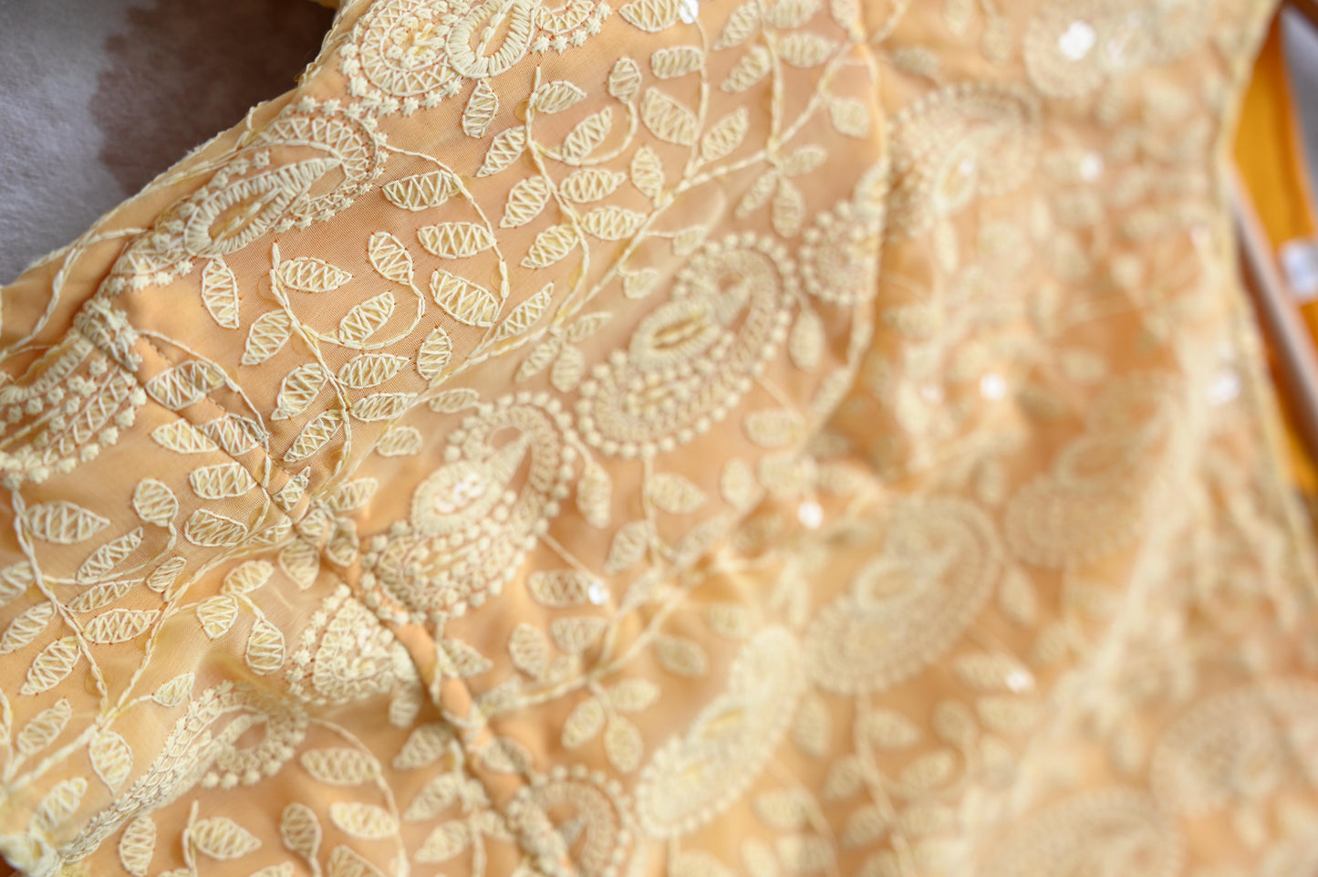 Georgette chikankari blouse