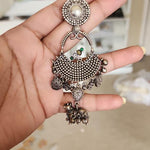 Gomathi fusion silver alike earrings