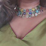 Ridhi mossanite polki necklace set