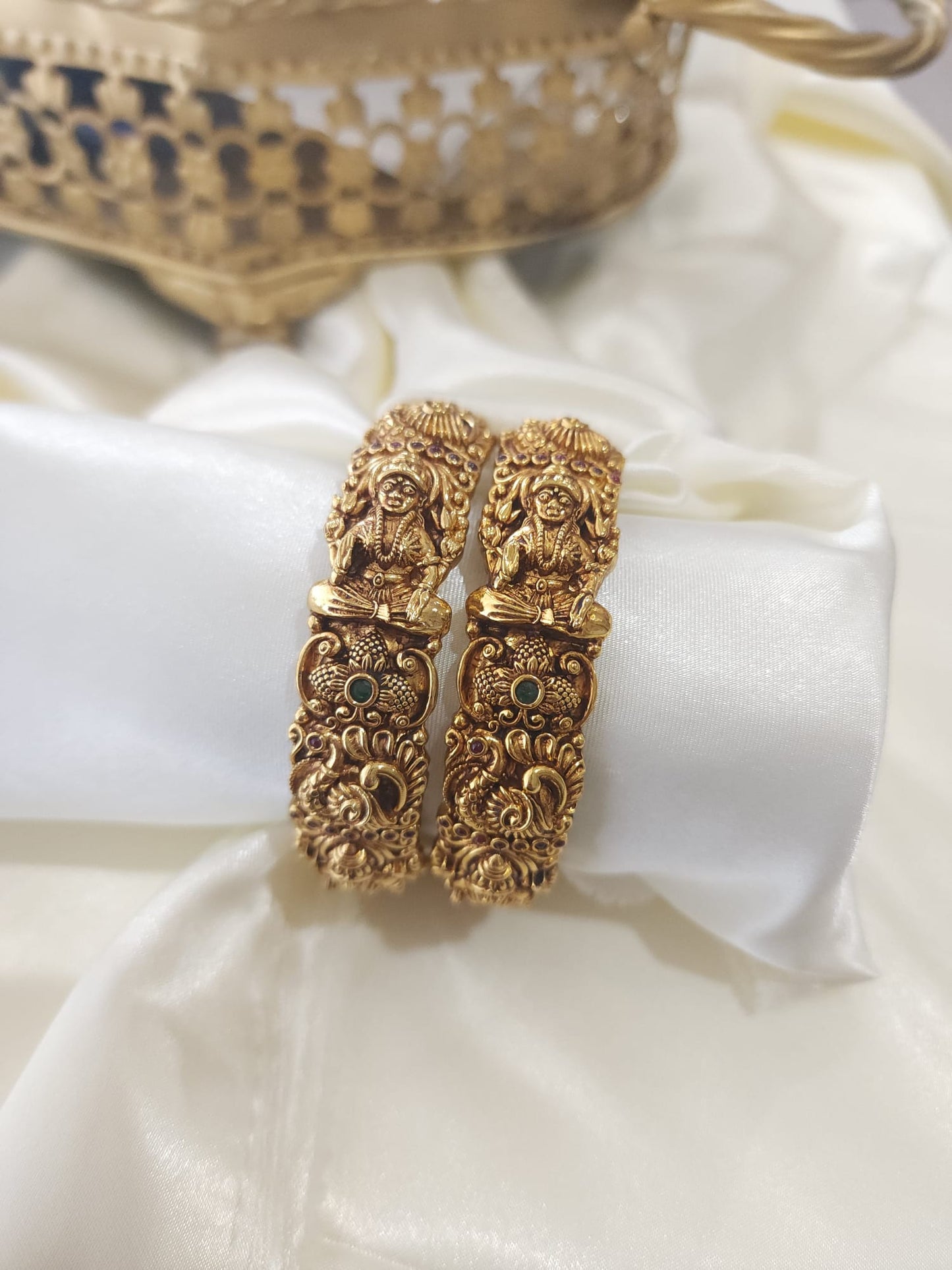 Nakshi antique Goldplated bangles(price for 1 bangle)