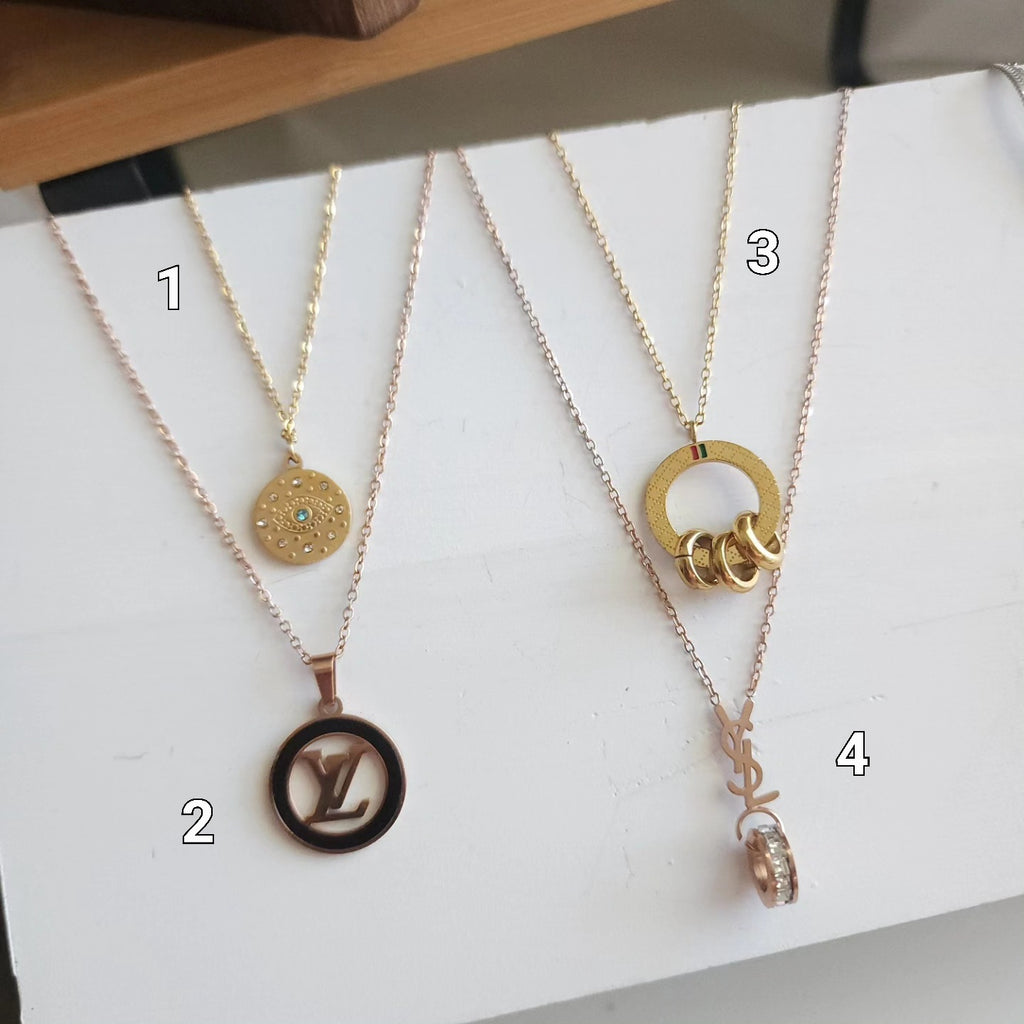 Brand inspired necklace